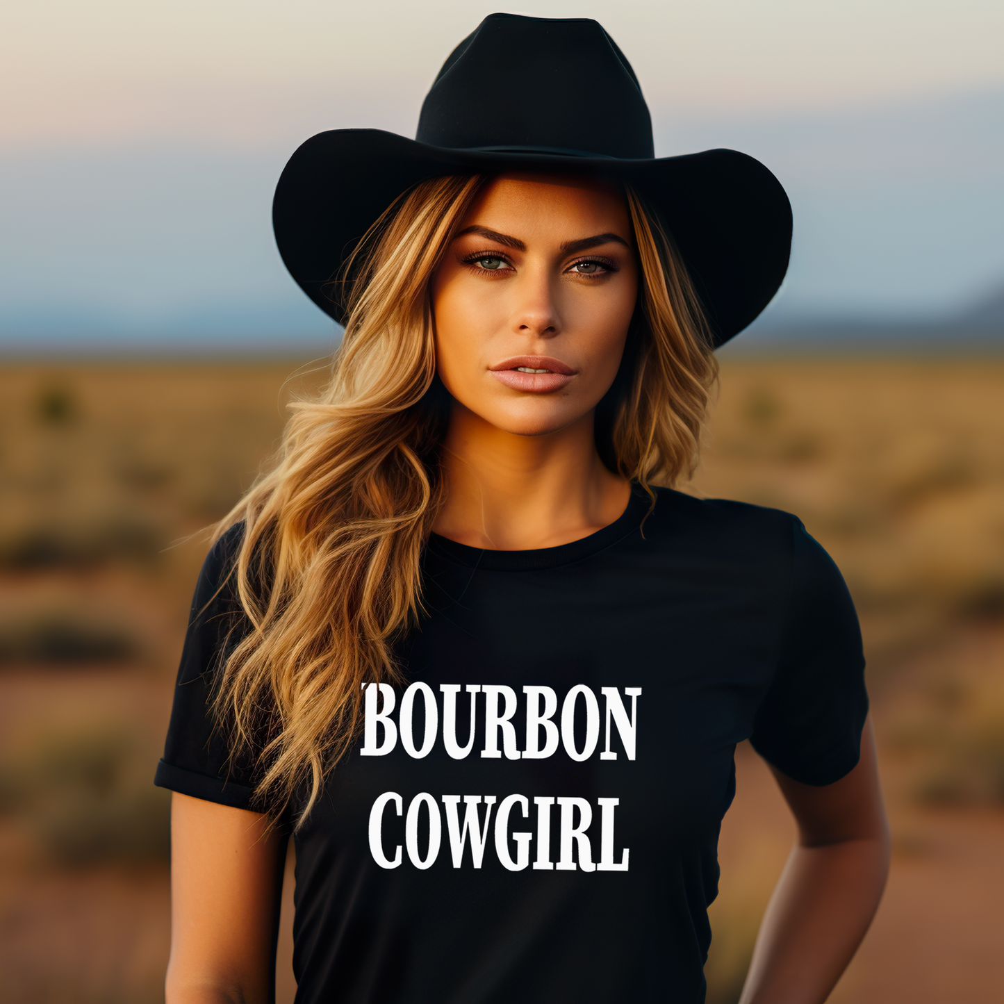 Bourbon Cowgirl Branded Graphic Tee T-Shirt