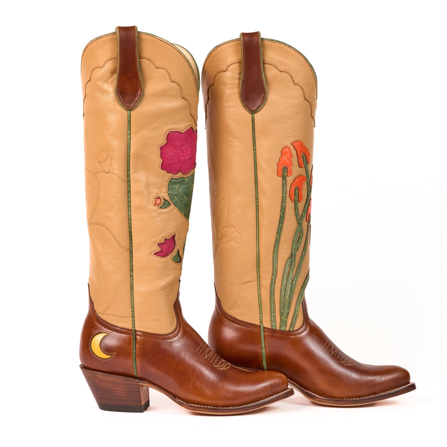 Fraulein Cactus1 cowboy boots with floral design
