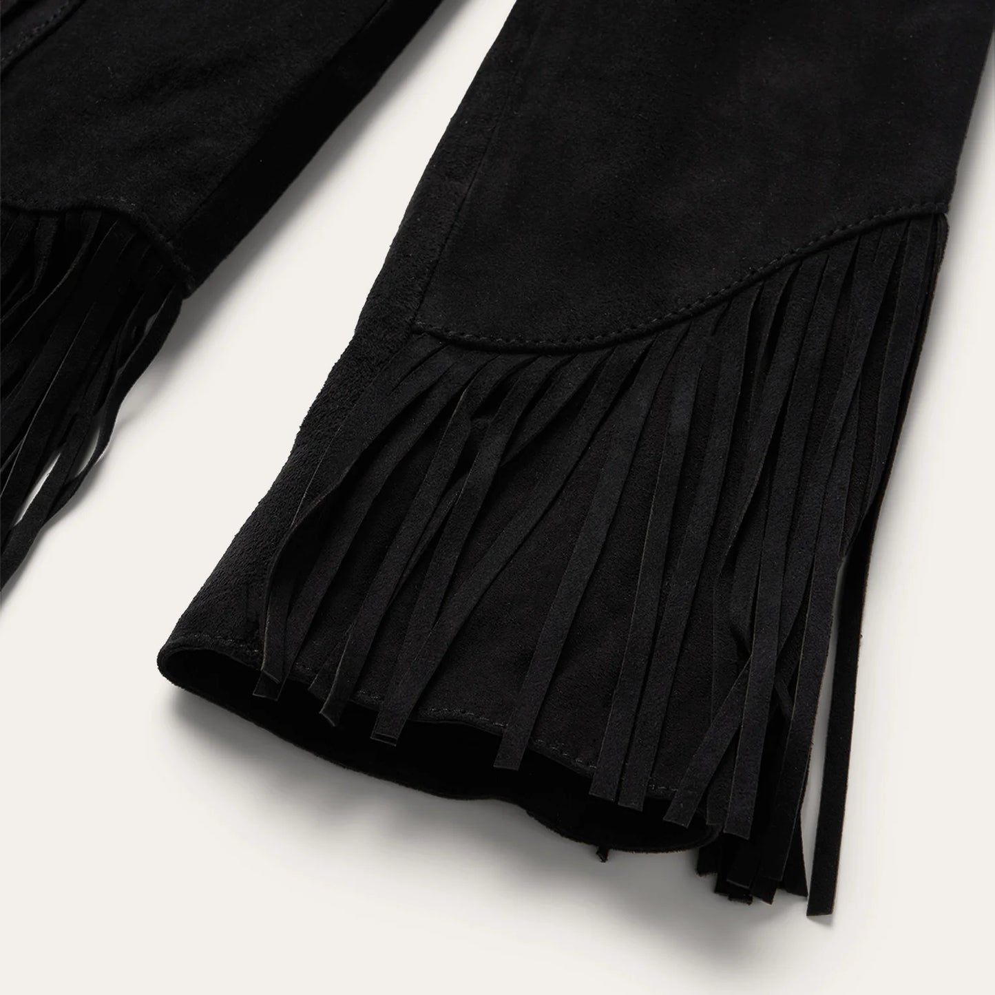 Stetson Fringe Suede Jacket in Black