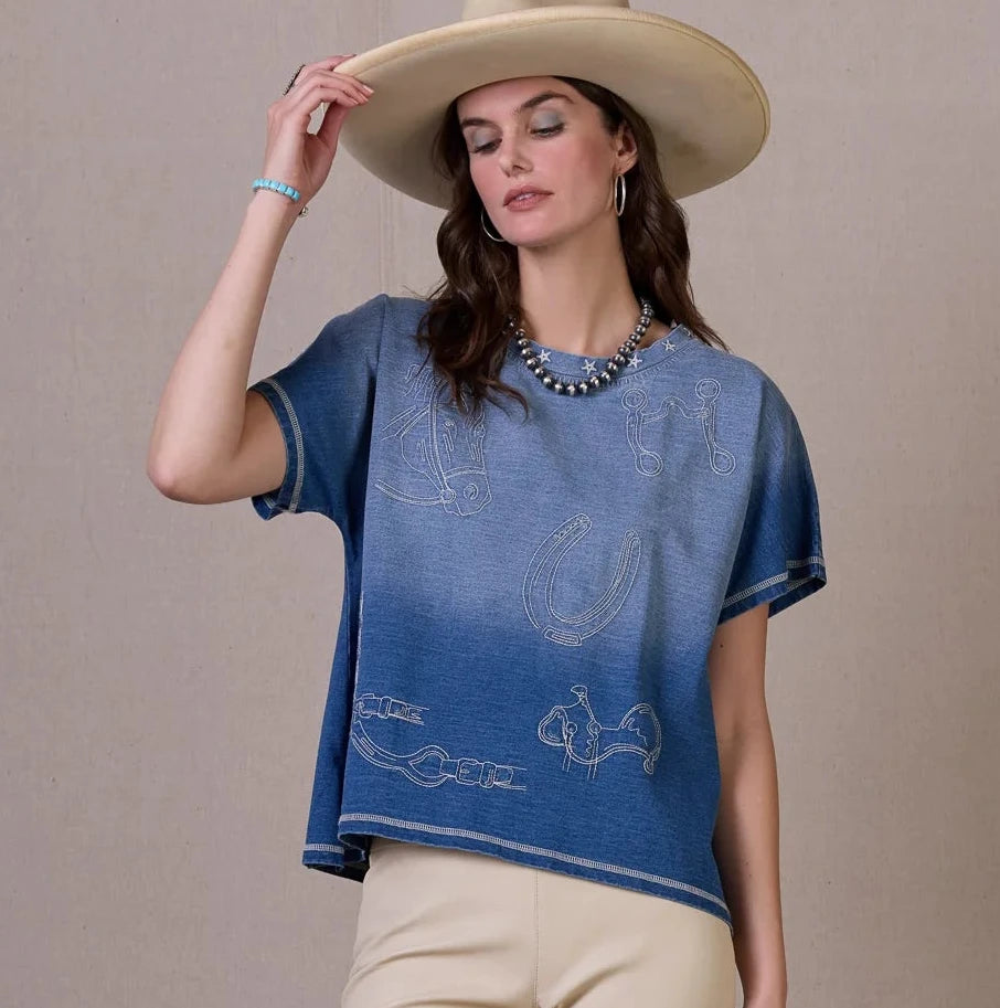Cowboy Gist Top by Double D Ranch