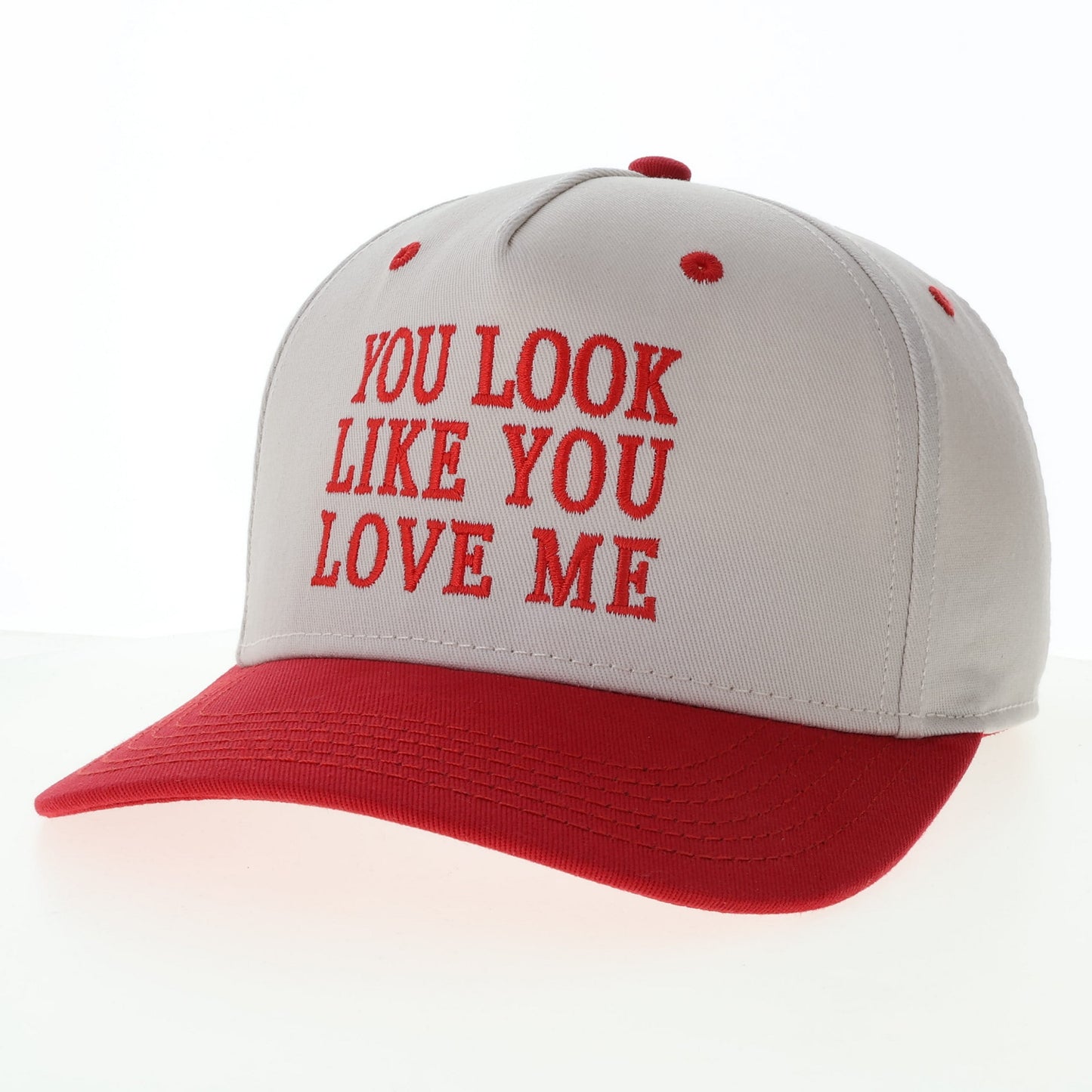 Baseball cap with You Look Like You Love Me text