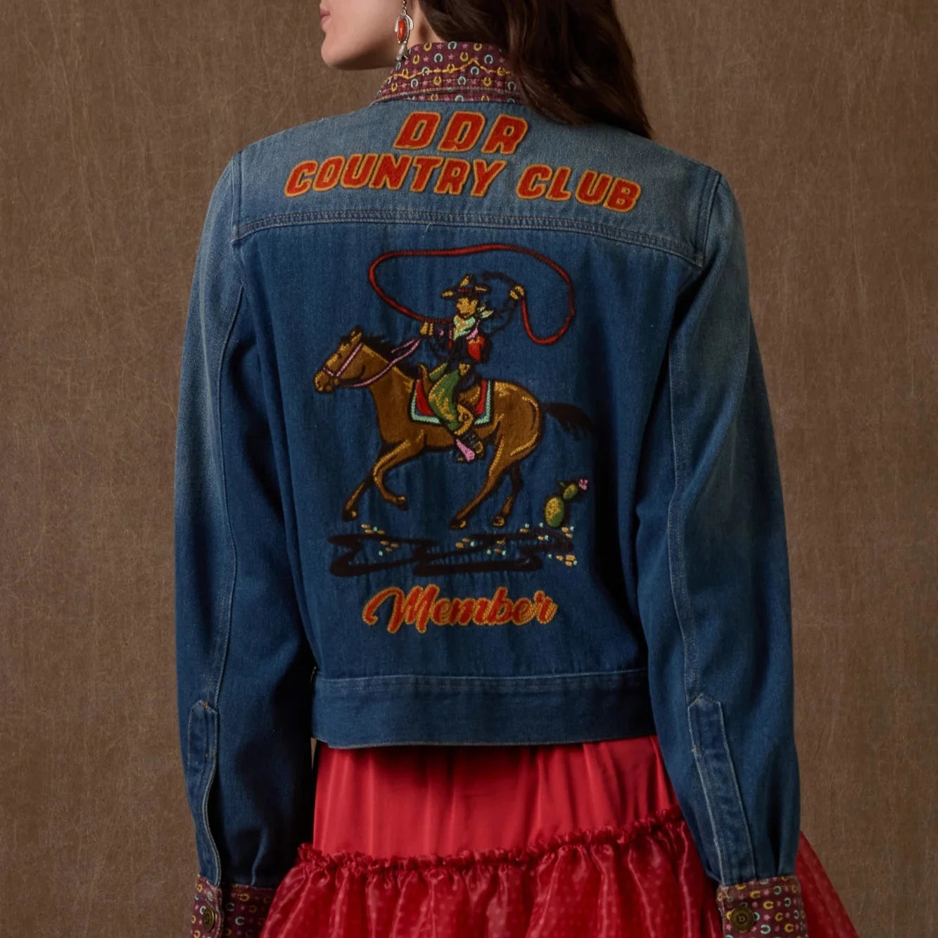 DDR Country Club Jacket - Member Embroidered Denim