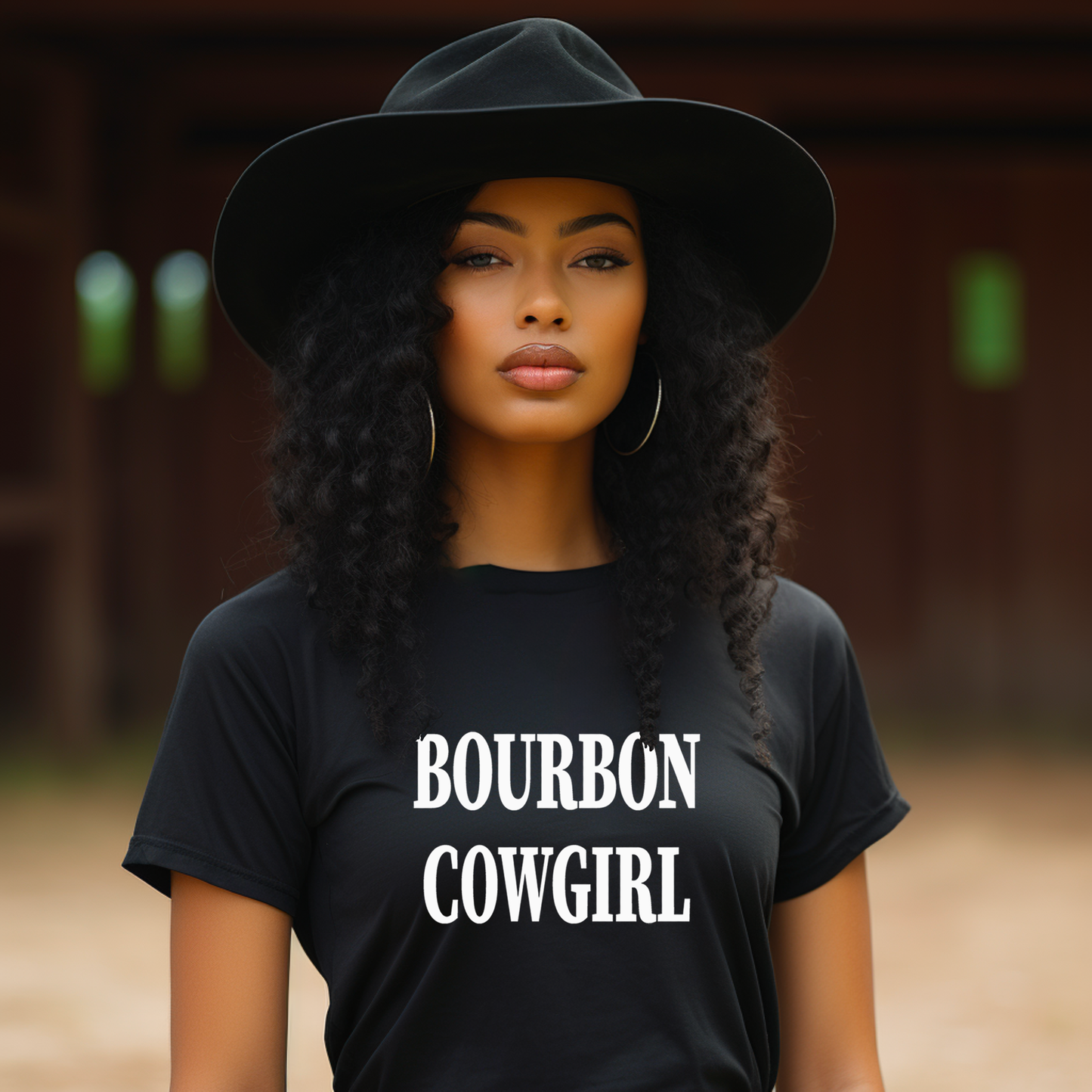 Bourbon Cowgirl Branded Graphic Tee T-Shirt