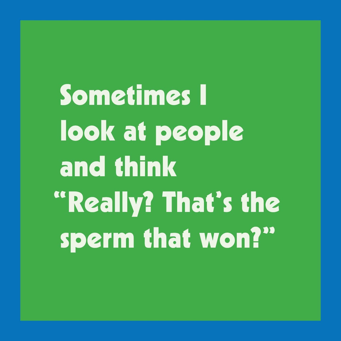 CARD Sperm | Funny Party Gift | Kitsch Greeting Cards