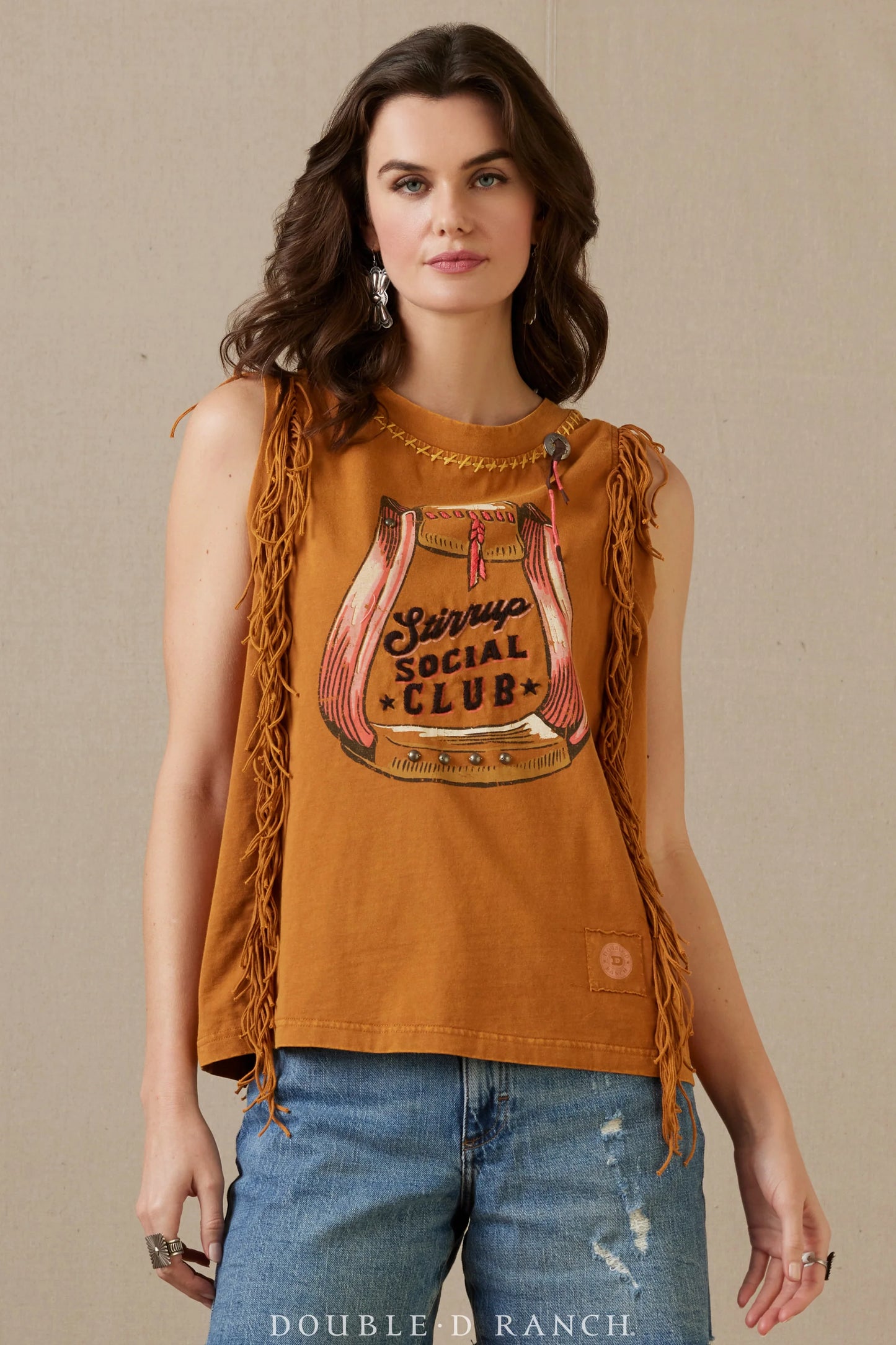 Stirrup Social Club Top by Double D Ranch at Bourbon Cowgirl