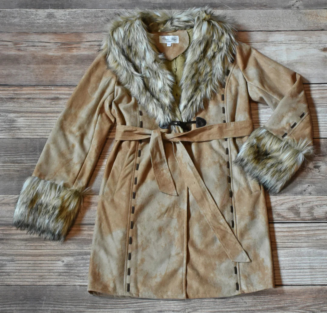 Odie Jacket with Faux Fur Trim