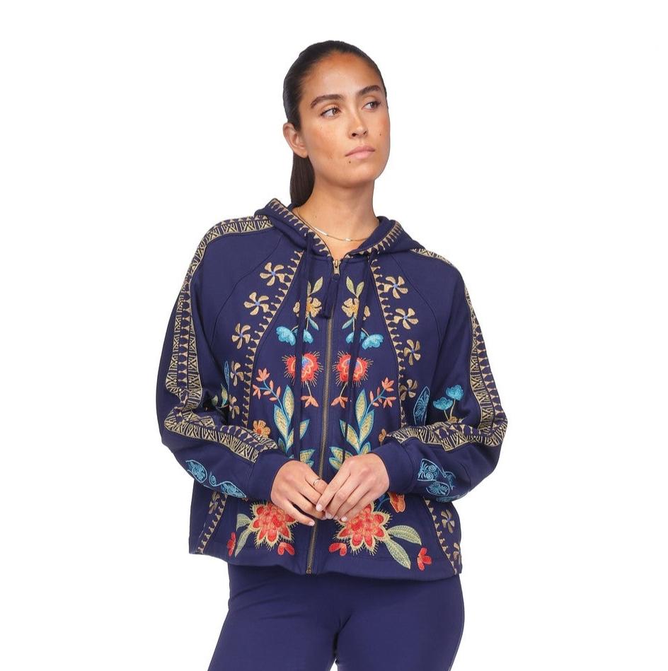 Akari Dolman Seamed Sweatshirt by Johnny Was