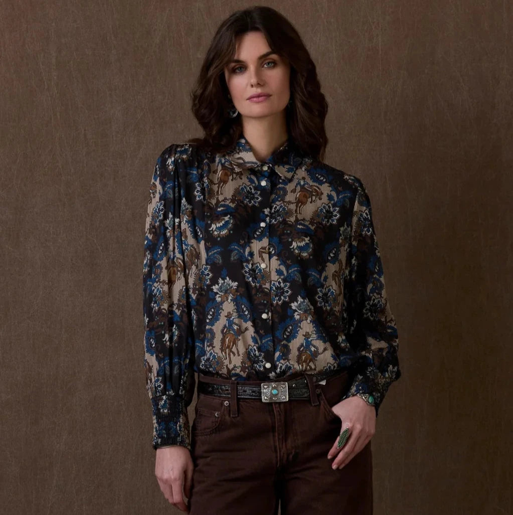 Dewitt's Damask Blouse by Double D Ranch