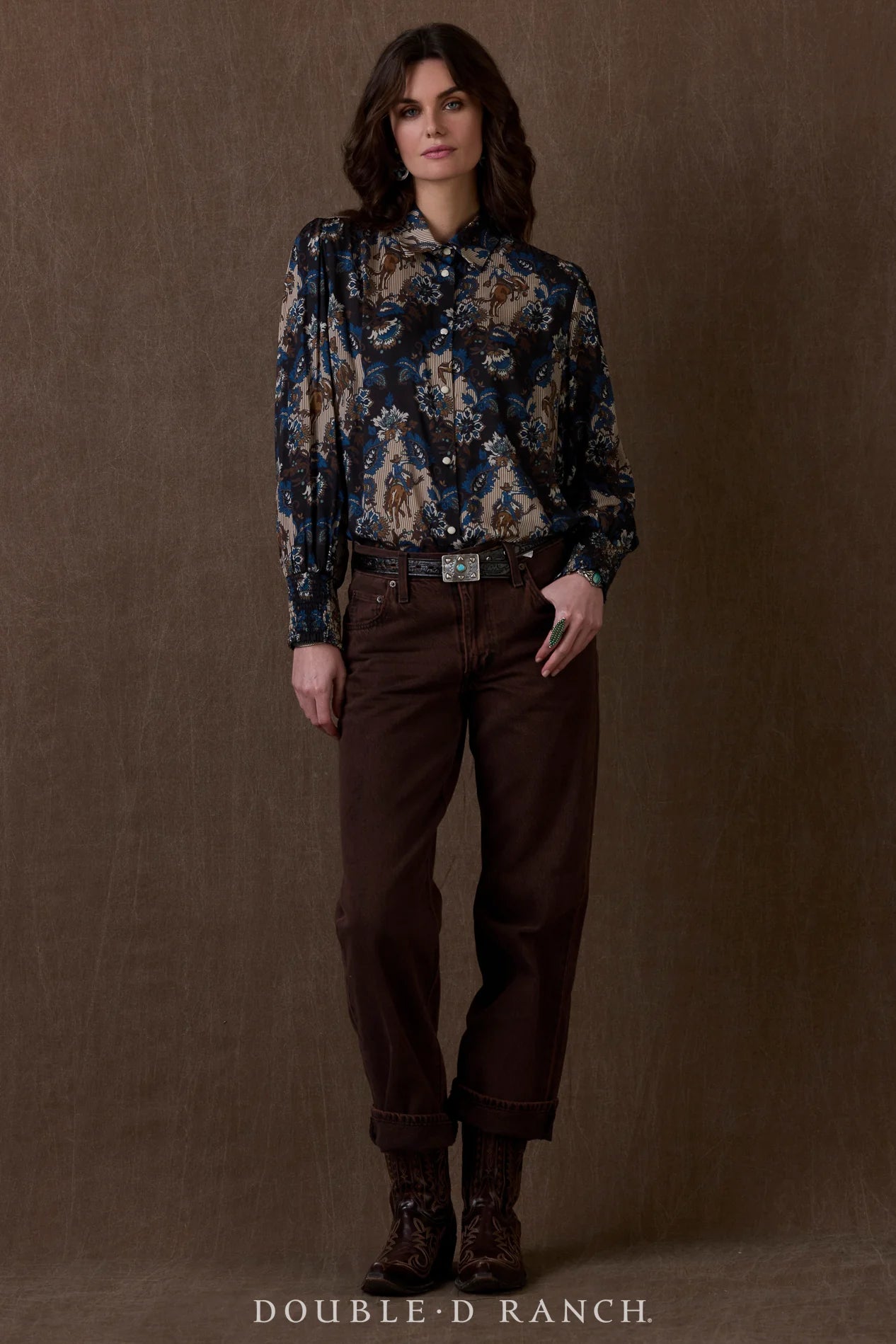 Dewitt's Damask Blouse by Double D Ranch