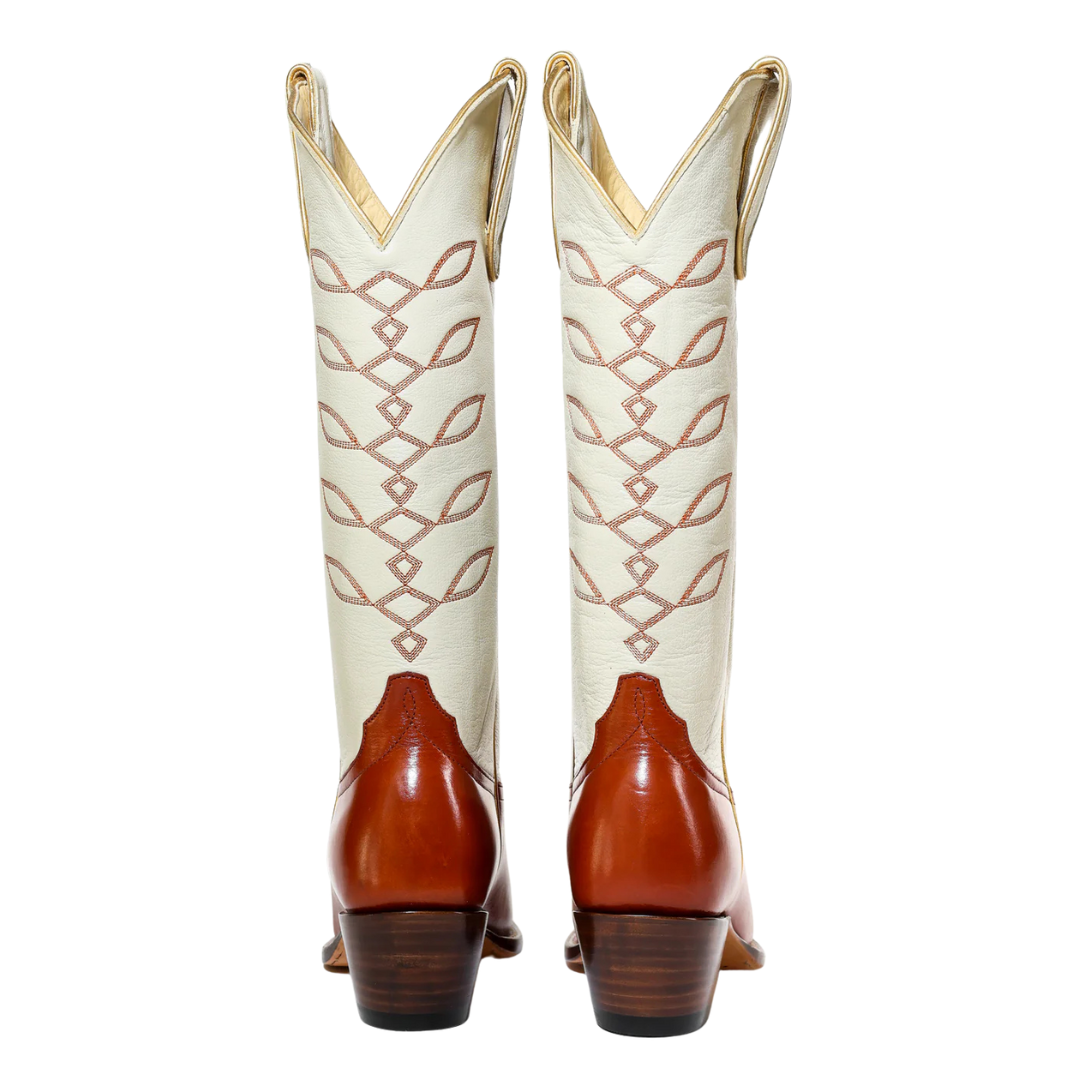Cowboy boots, cream & brown, 4_878c7b42