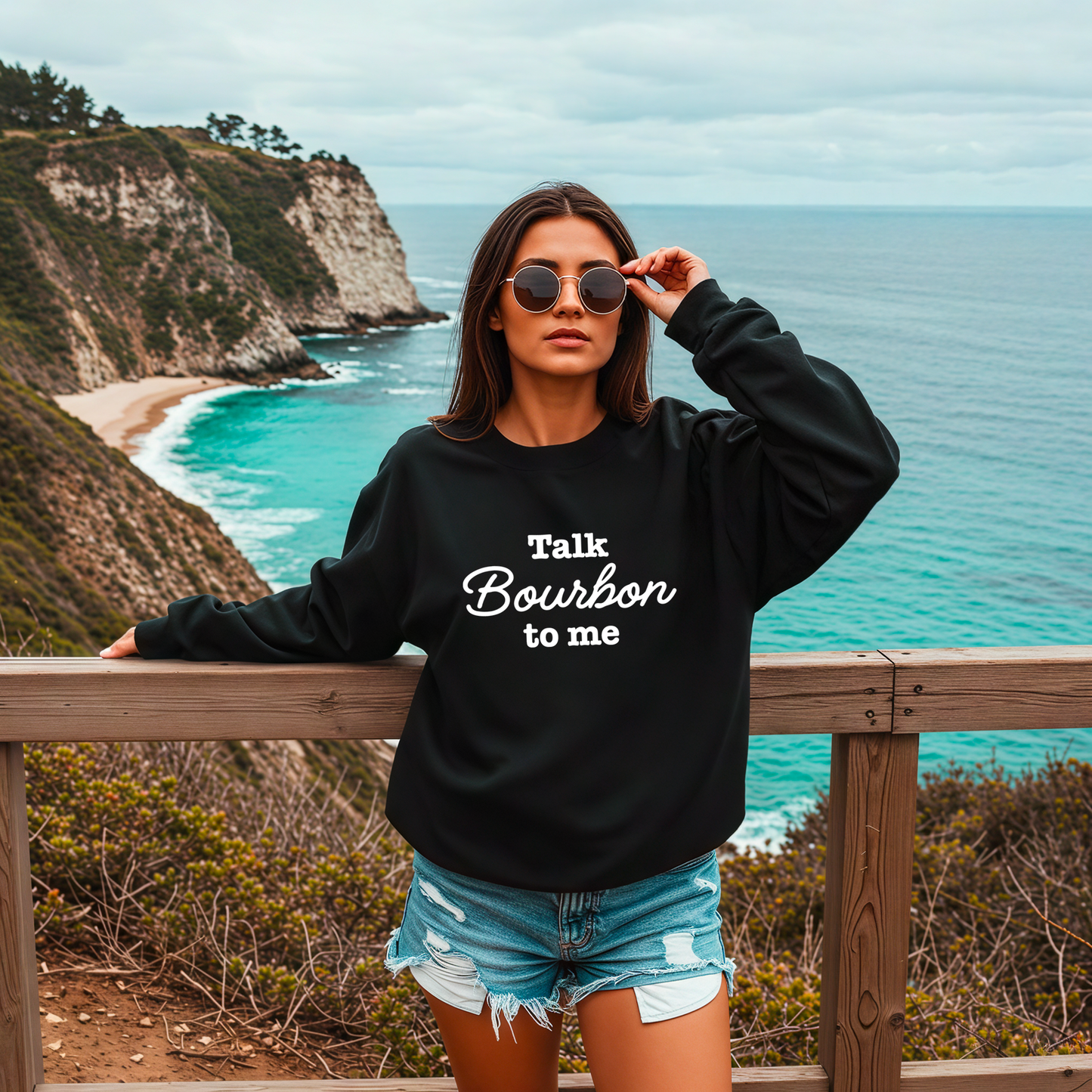 Talk Bourbon to Me Crewneck Sweatshirt