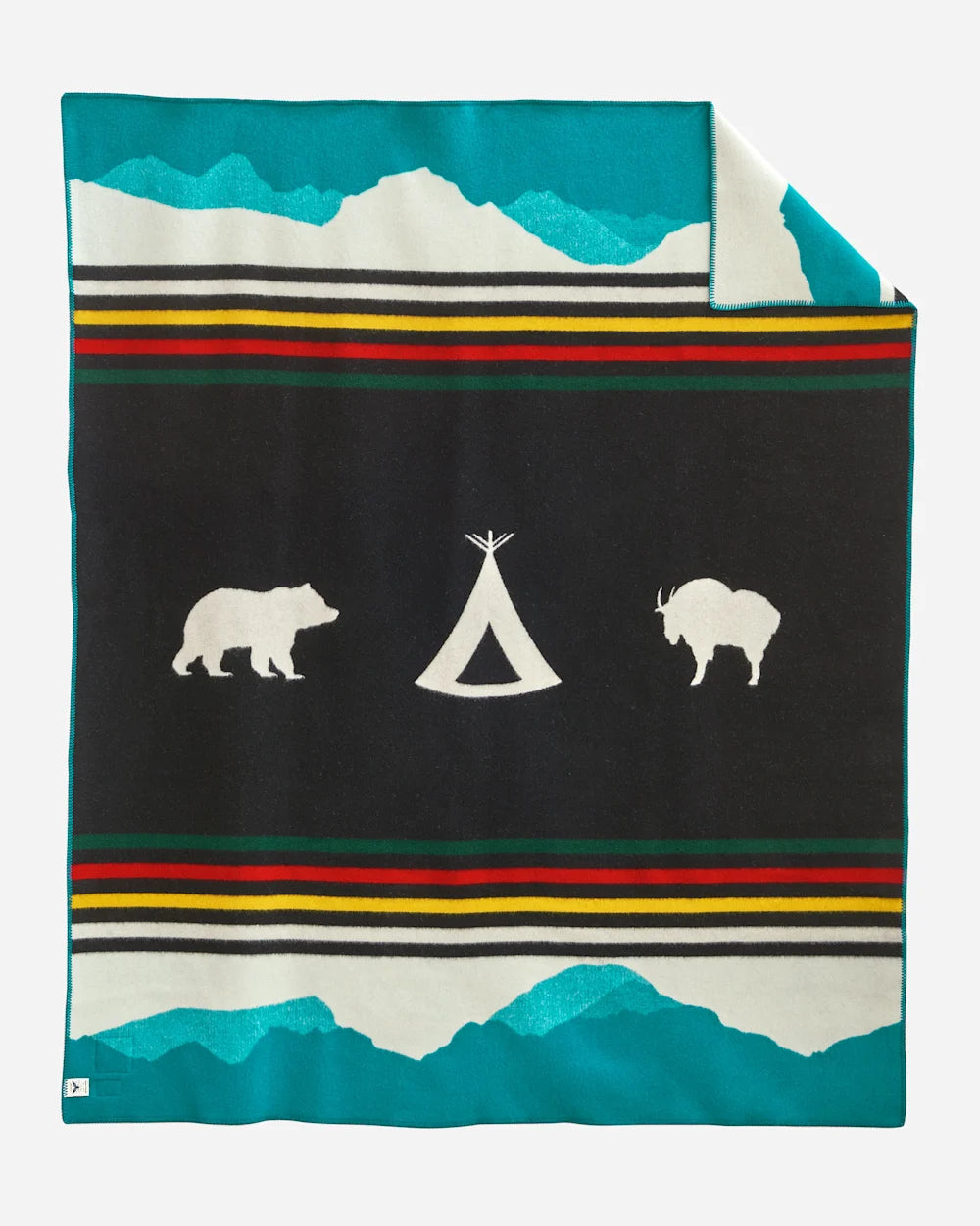 Pendleton Crown of the Continent Napped Robe Wool Blanket
