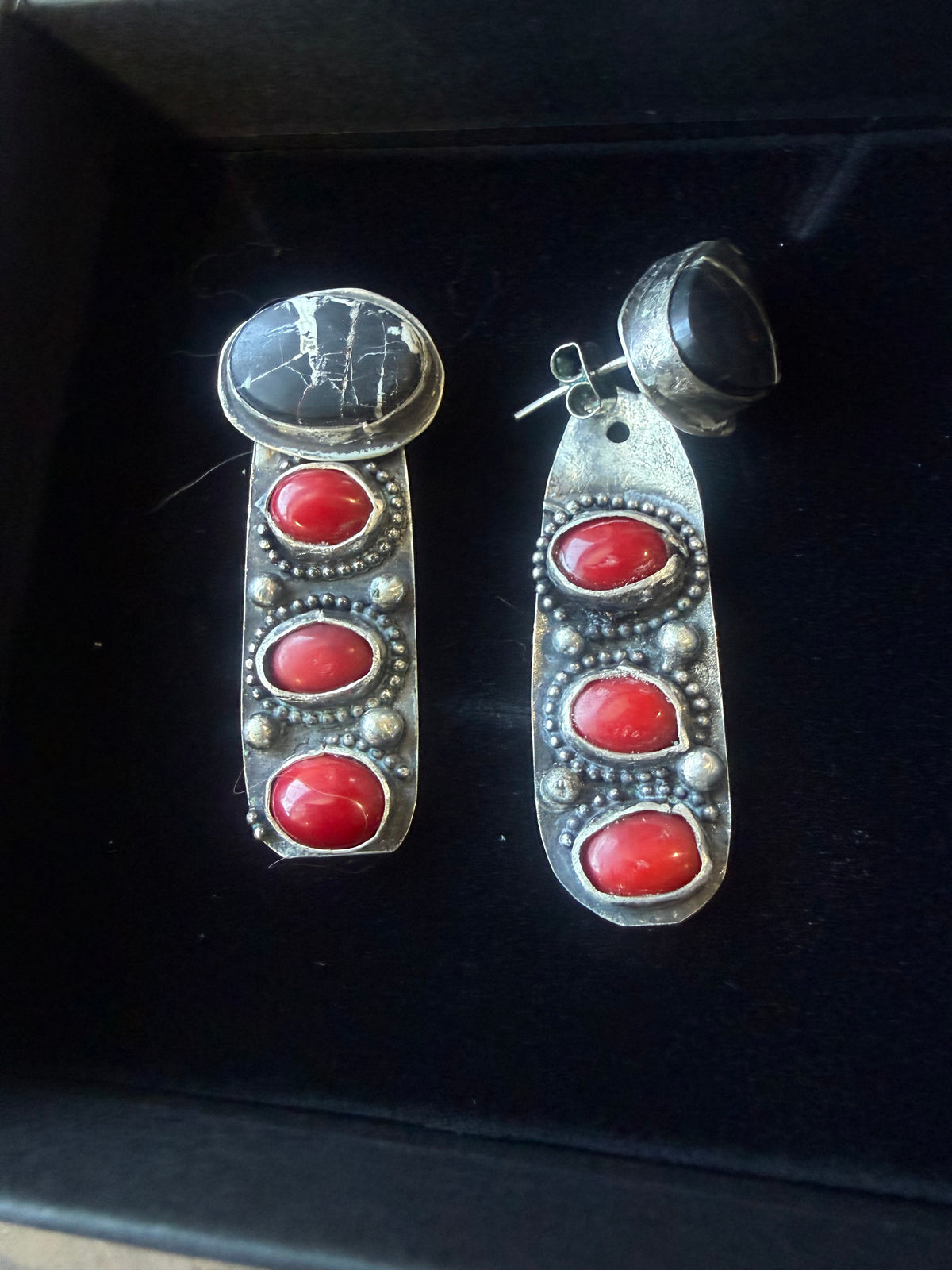 Dorothy Series | White Buffalo Post + Mediterranean Coral Earring Jackets