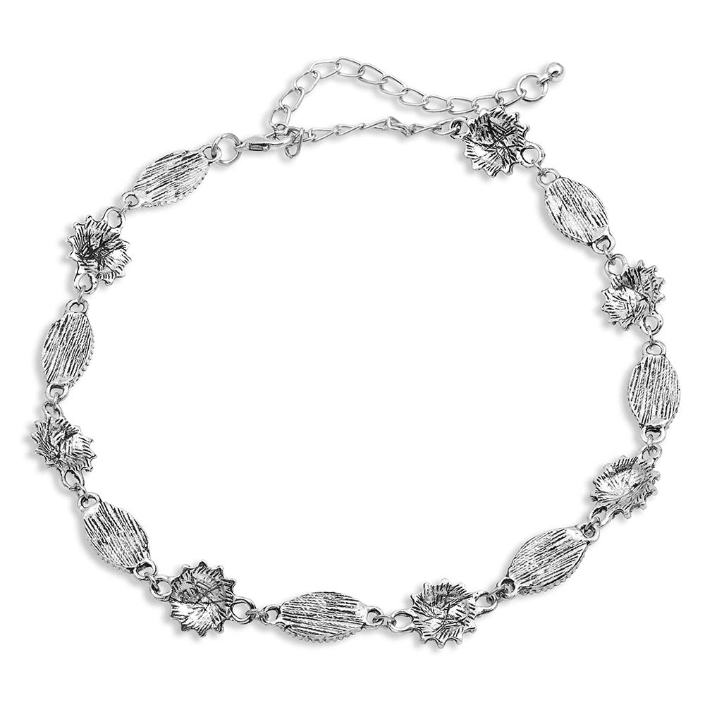 Turquoise Filigree Choker Necklace Attitude Jewelry- Montana Silversmiths