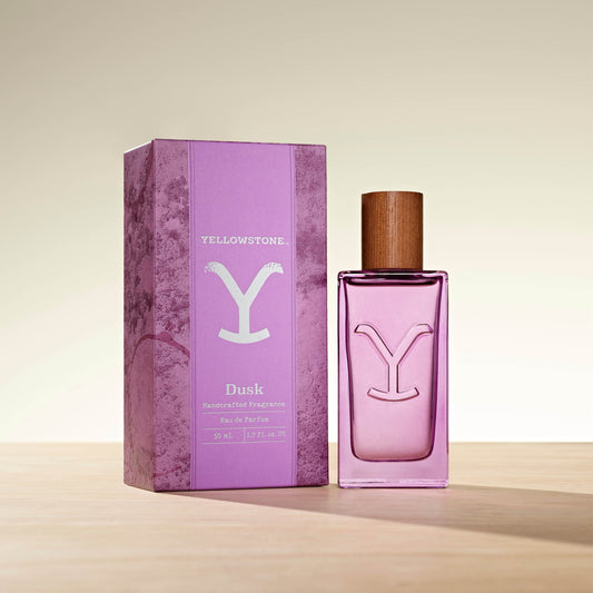 Yellowstone Dusk perfume bottle and box