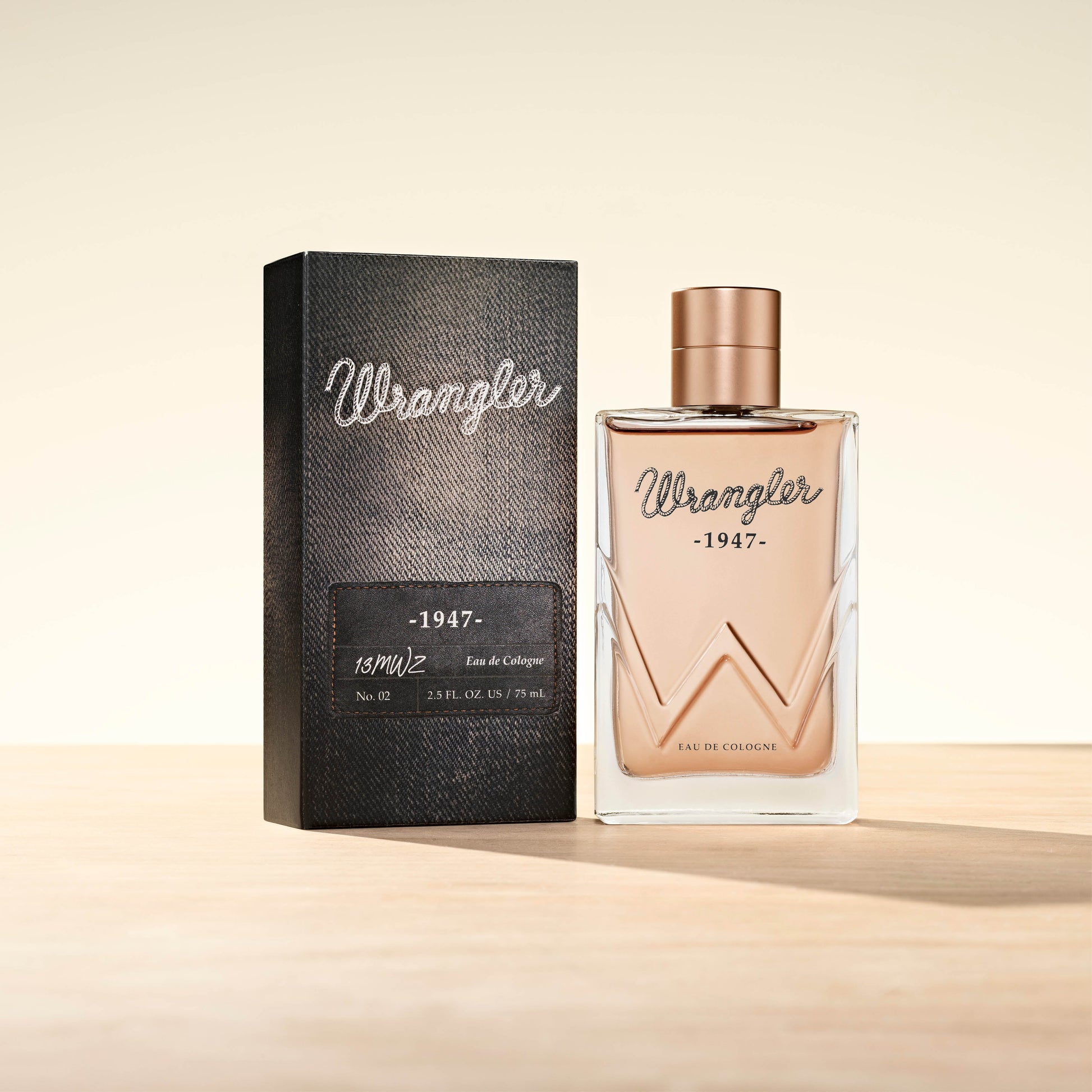 Wrangler 1947 Cologne bottle and box