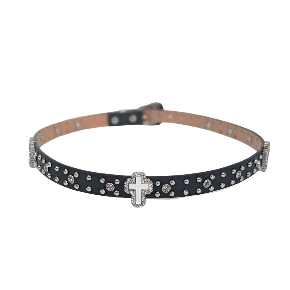 Asher Hatband with Cross Embellishment