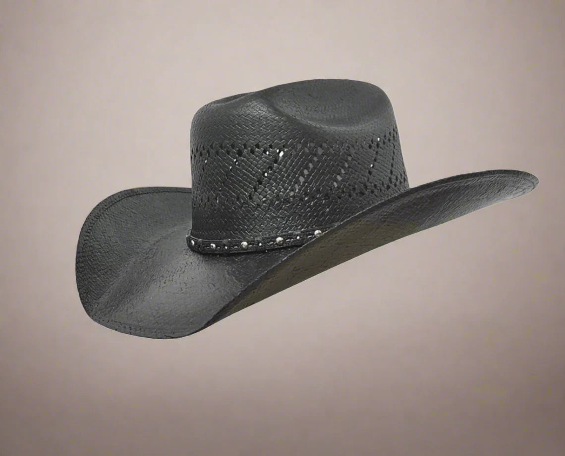 Laramie Straw Black Cowboy Hat by Gone Country