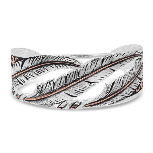 BC4222RG Feather cuff bracelet