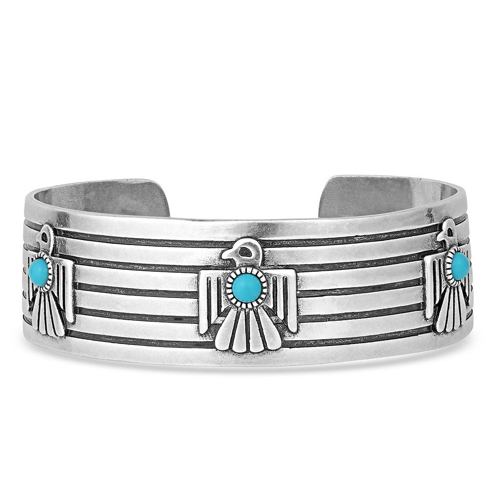 Thunderbird Turquoise Bracelet by Montana Silversmiths