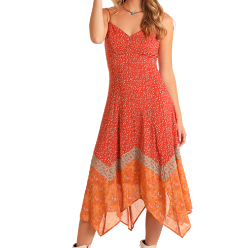 Handkerchief Midi Dress for Country Girls at Bourbon Cowgirl