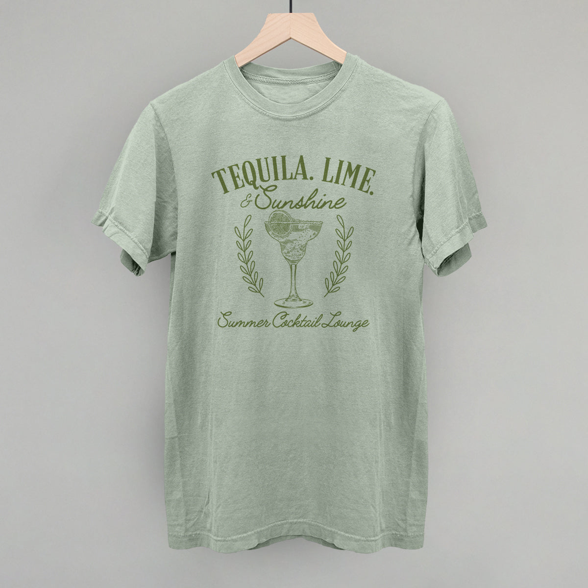 Comfort Colors tee with Tequila, Lime & Sunshine design