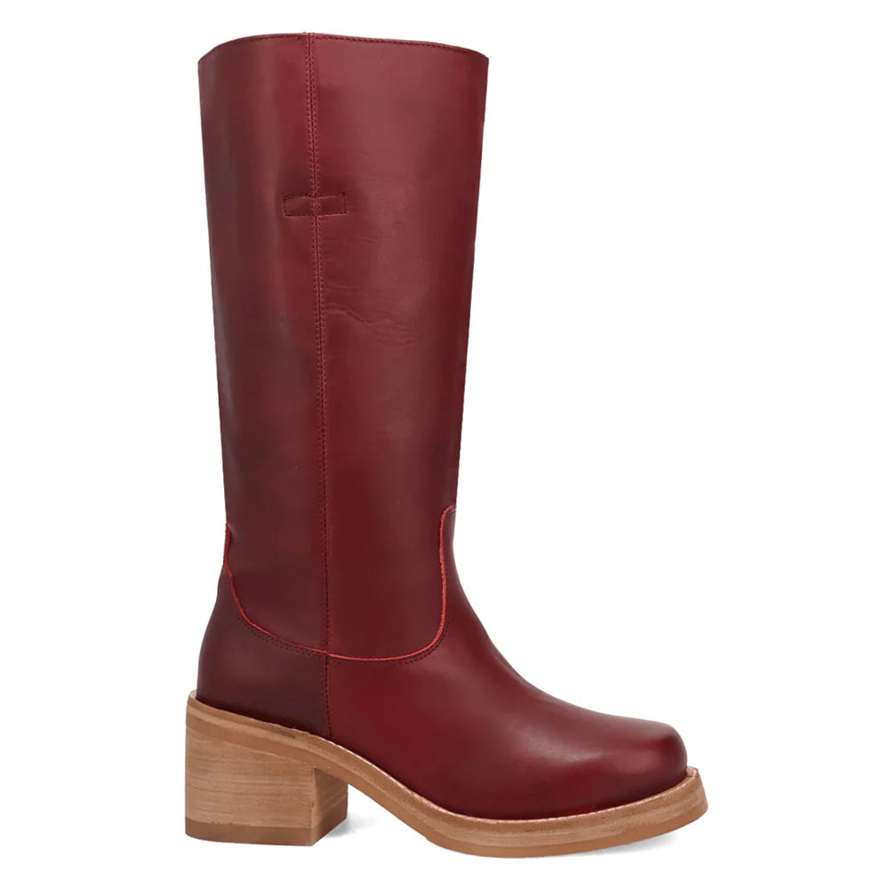 Vagabond Leather Boot in Merlot Women's Cowboy Boot by Dingo