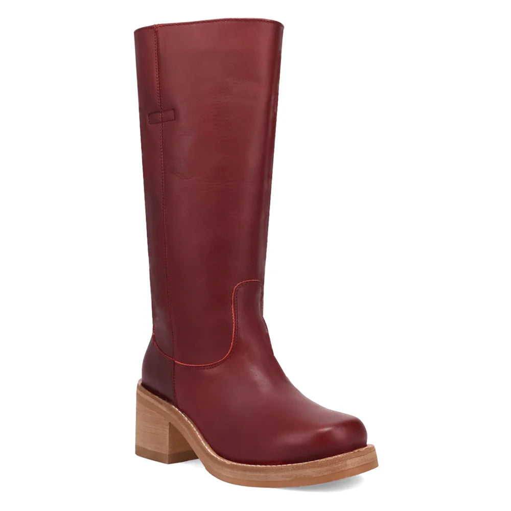 Vagabond Leather Boot in Merlot Women's Cowboy Boot by Dingo