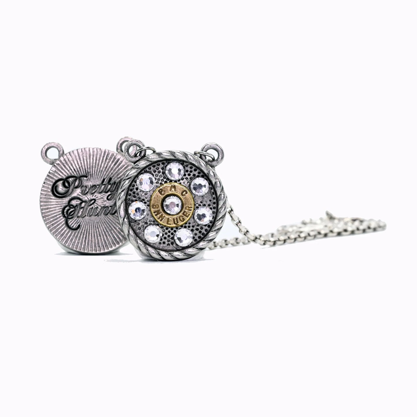 Round Rebel Bullet Necklace - Pretty Hunter