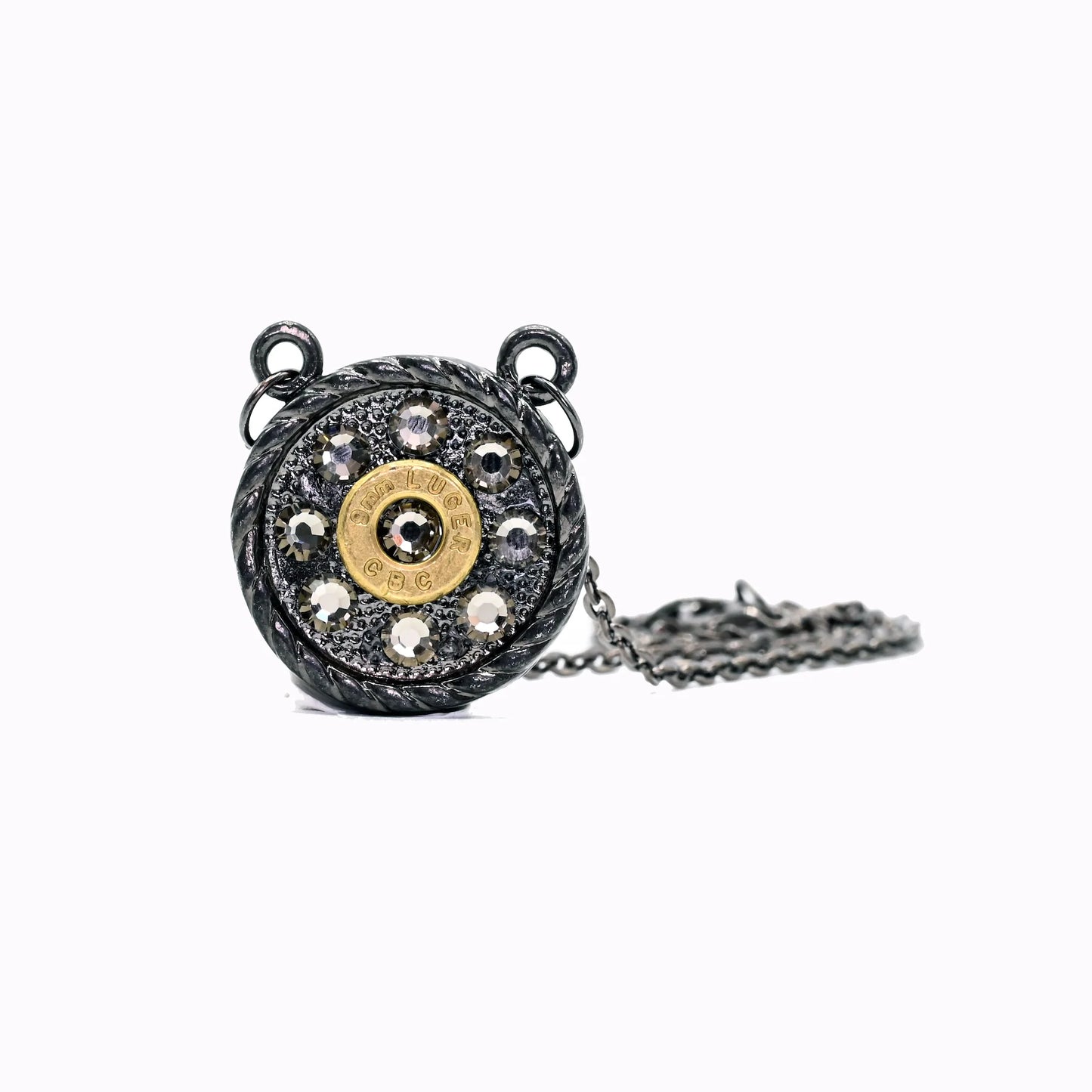 Round Rebel Bullet Necklace - Pretty Hunter