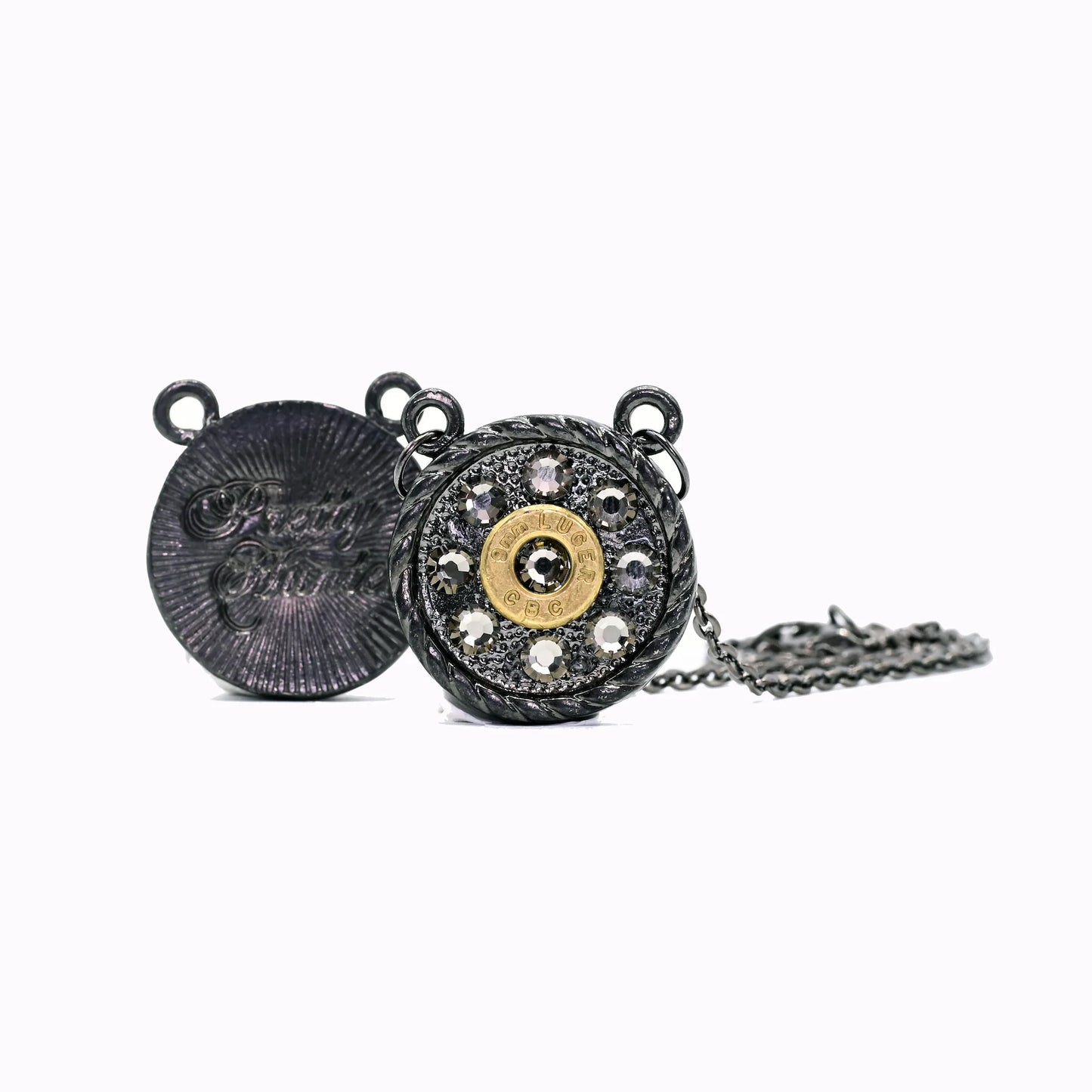 Round Rebel Bullet Necklace - Pretty Hunter