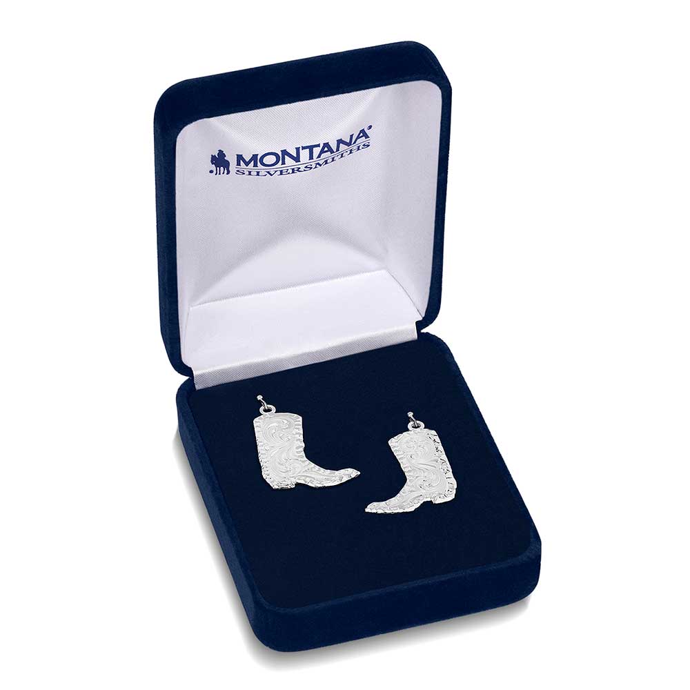 ER5668 Montana Silversmiths Cowboy Boot Pendants in Box