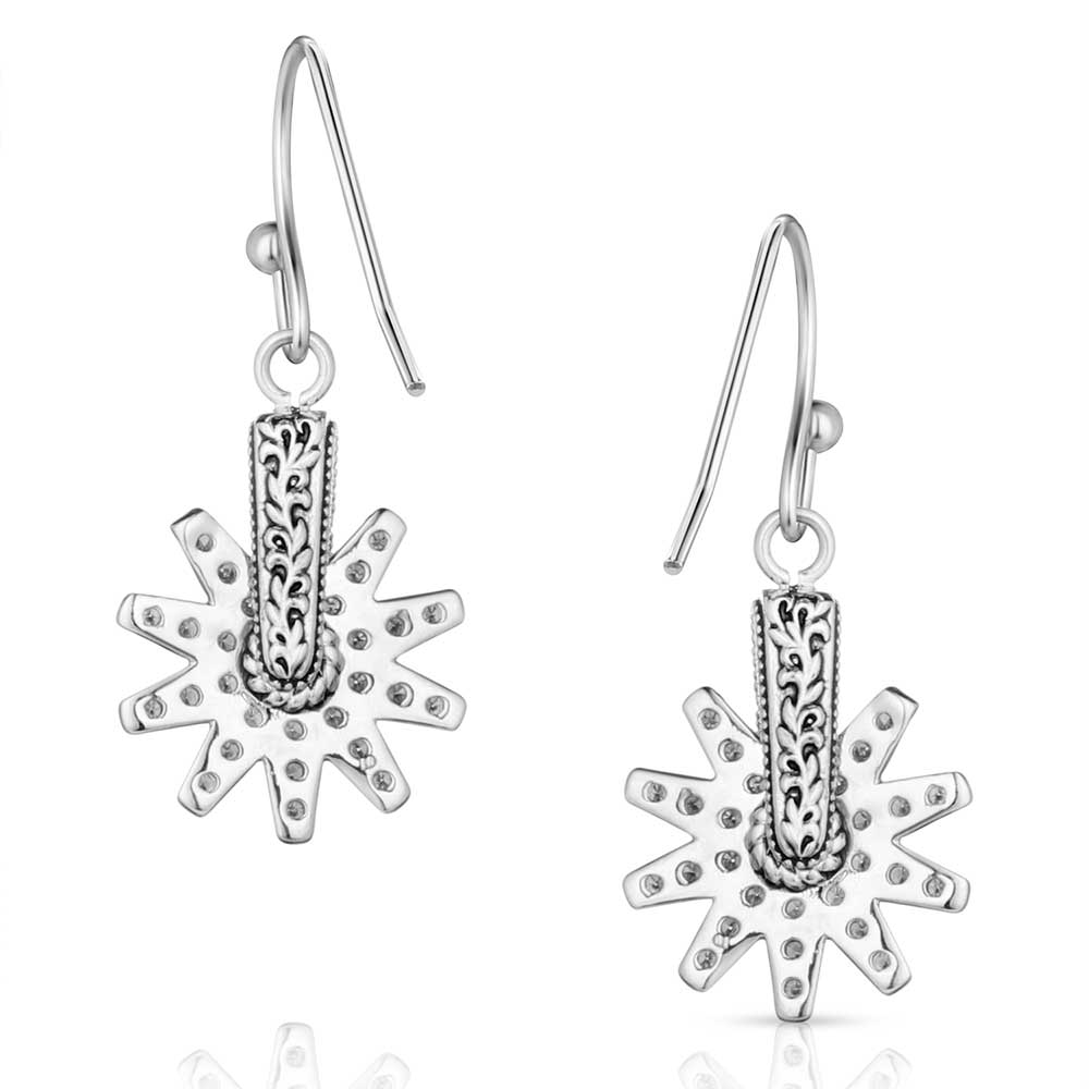 ER5823 Silver Spur Earrings