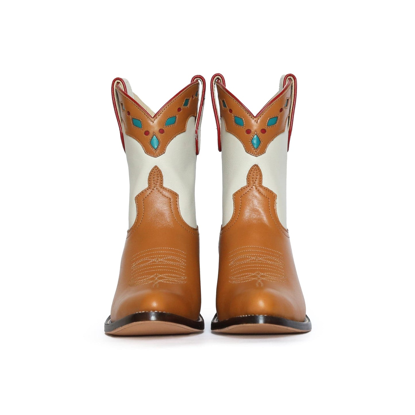 Brown & White Cowboy Boots