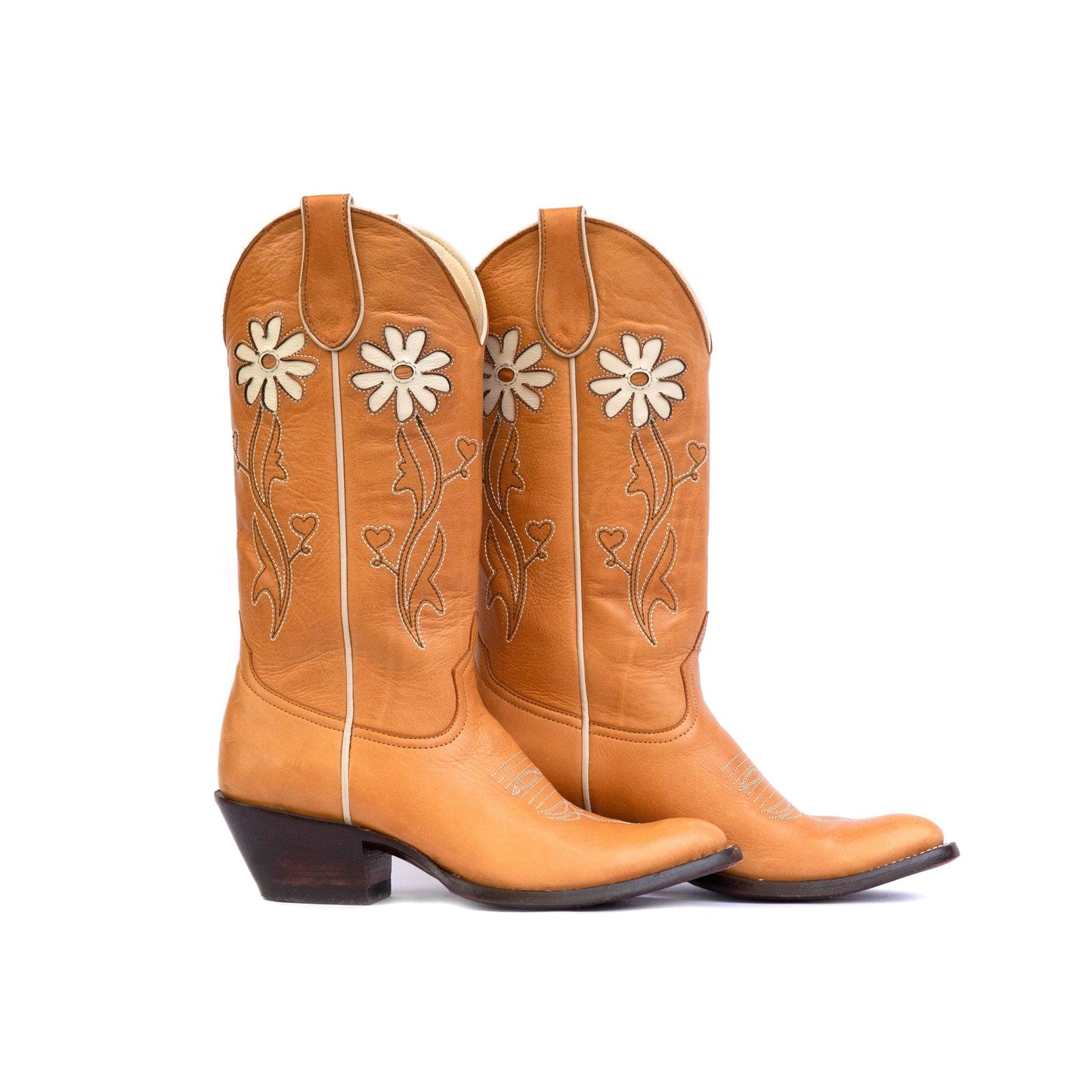 Fraulein Daisy cowboy boots with daisy embroidery