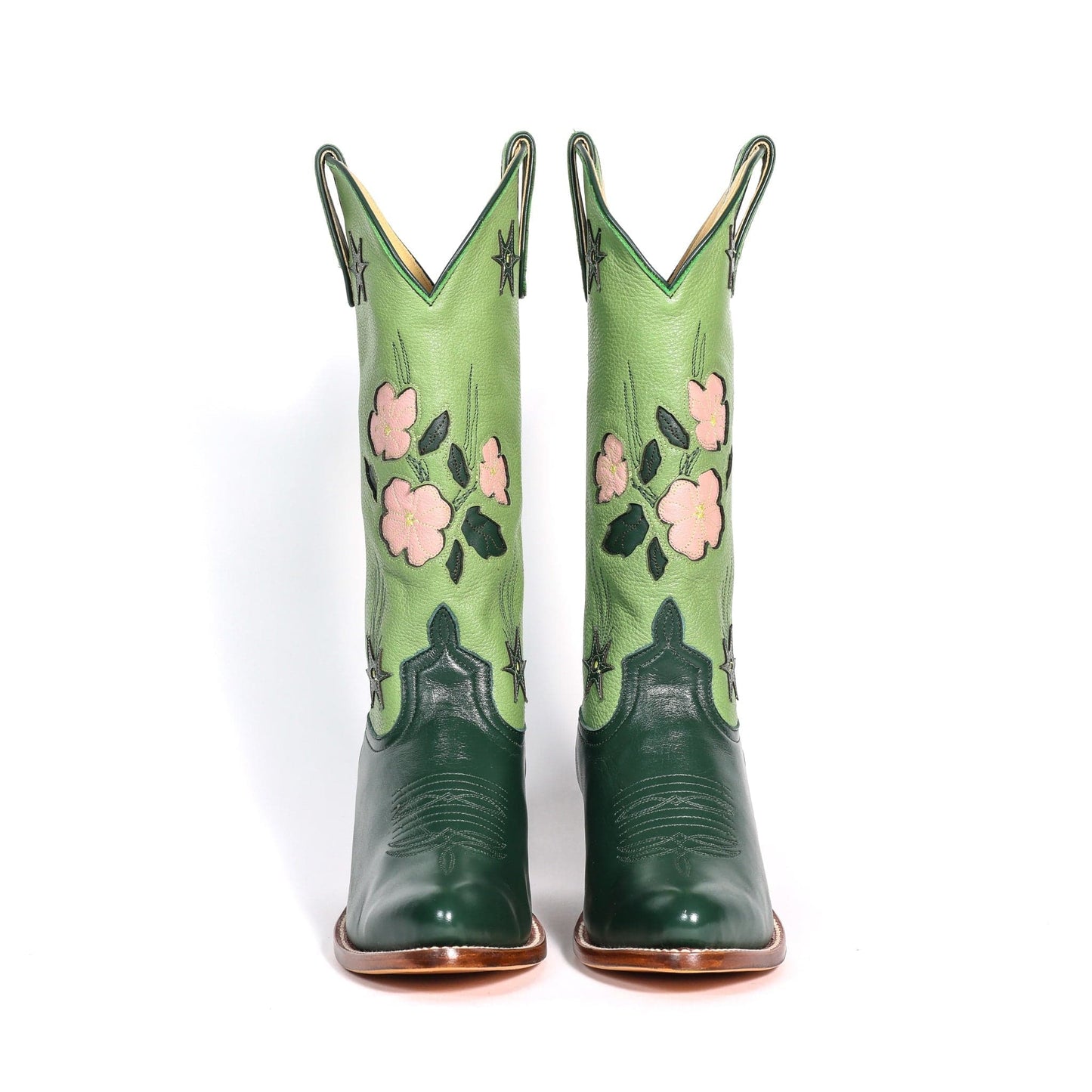 Green Fraulein Sep 2024 floral cowboy boots