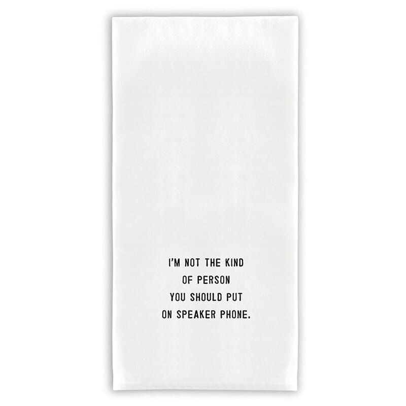 G2648-2 I'm not the kind of person... towel