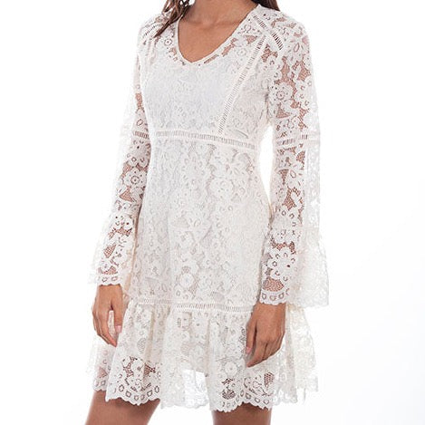HC557-IVO white lace dress preview