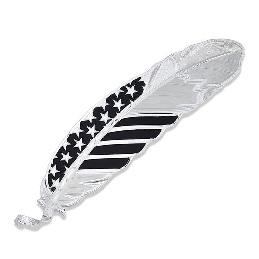 HF4692 Silver Feather with Stars and Stripes
