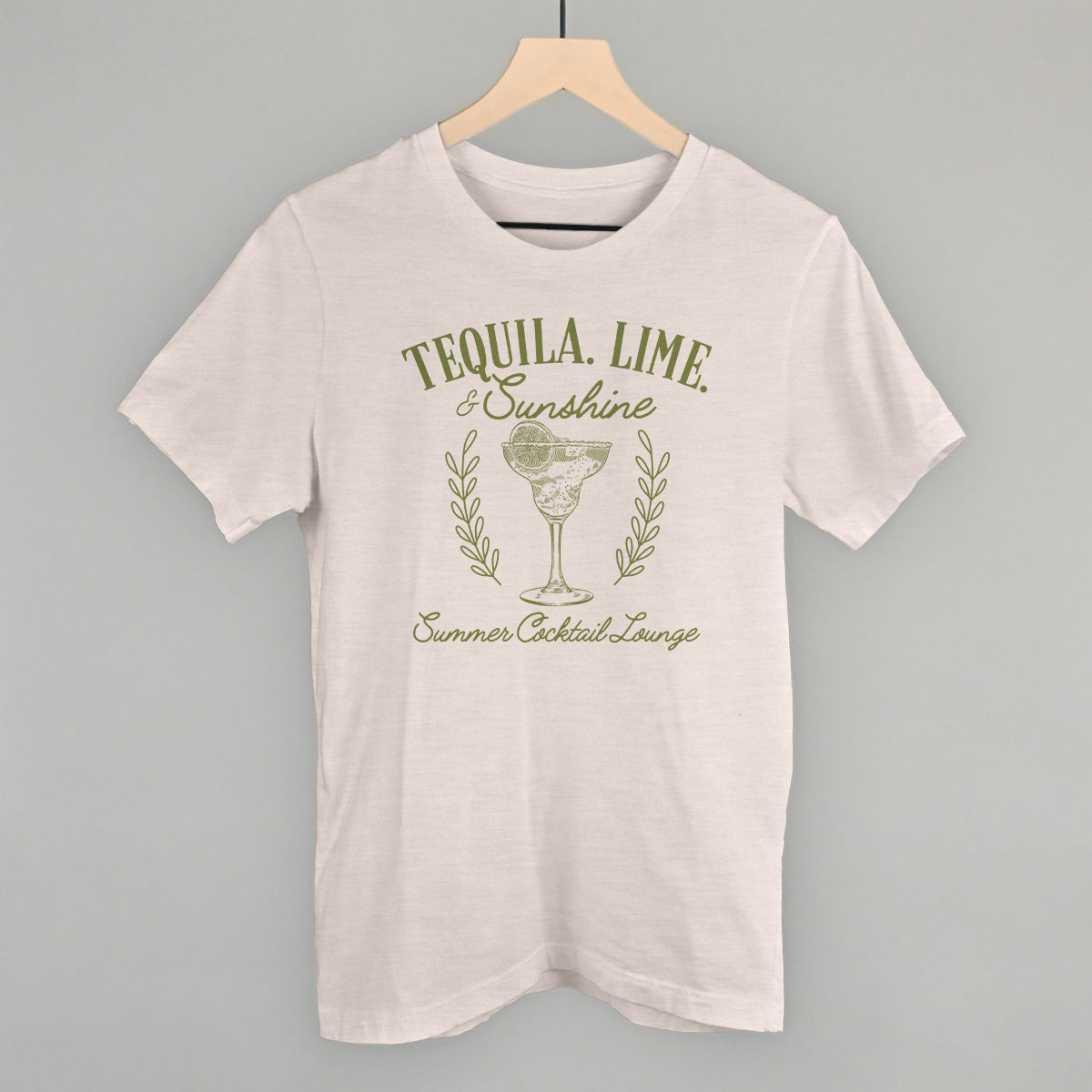 Bella+Canvas Heather Cement Tequila, Lime & Sunshine T-shirt