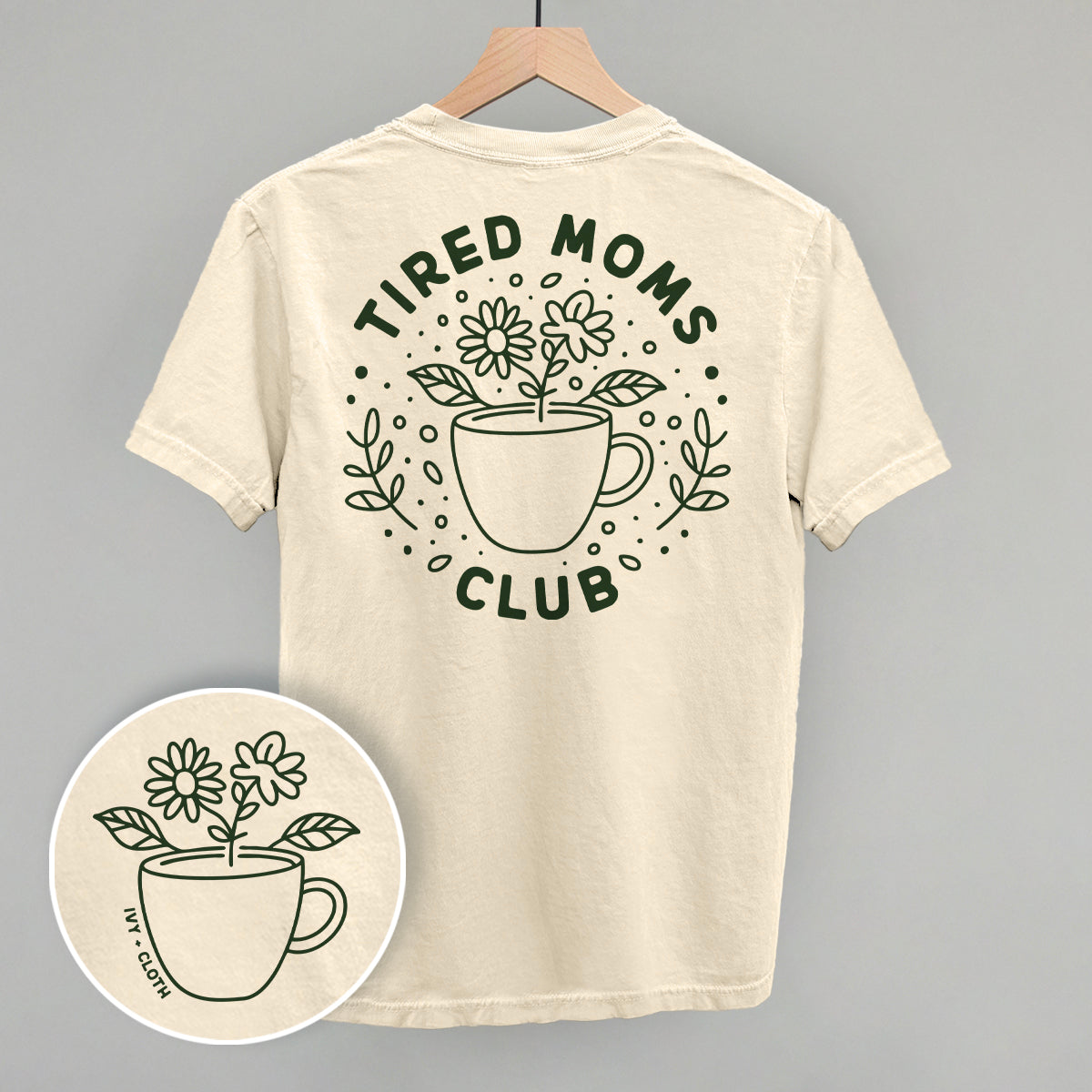 IC-Ivory Tired Moms Club tee