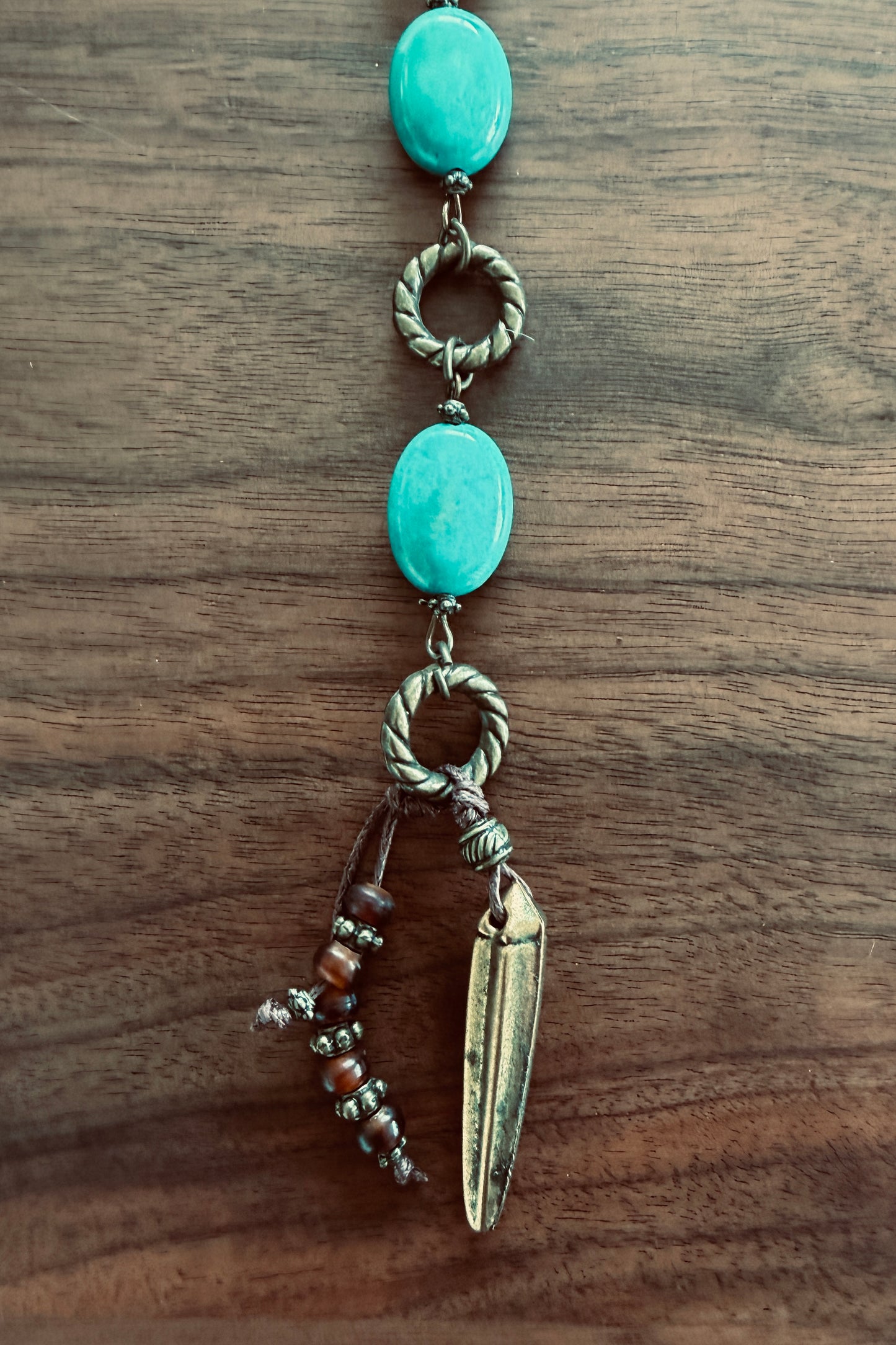 Turquoise Y Necklace by Amy Kaplan
