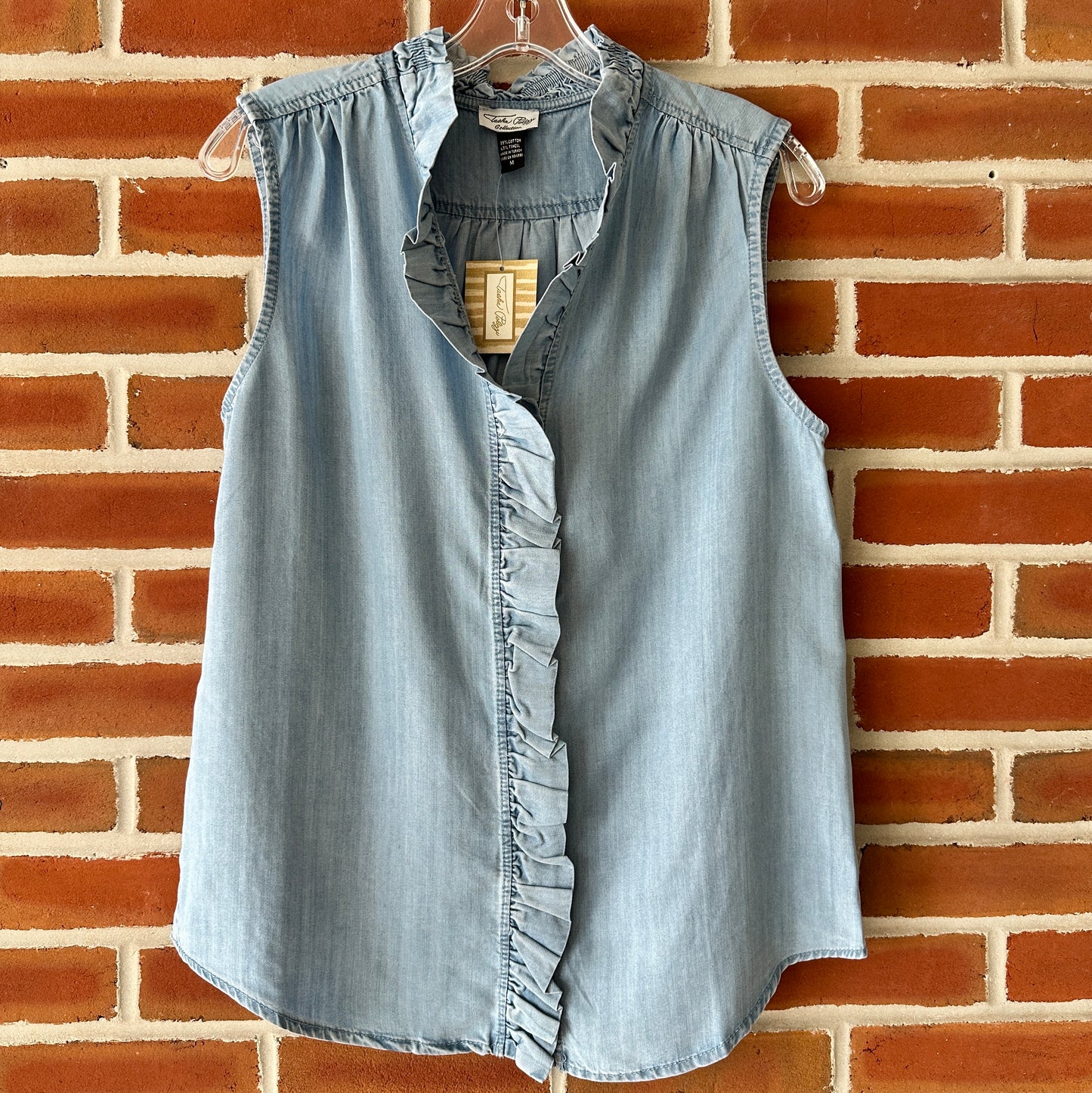 Blakely Tank Denim Blue Blouse Tasha Polizzi