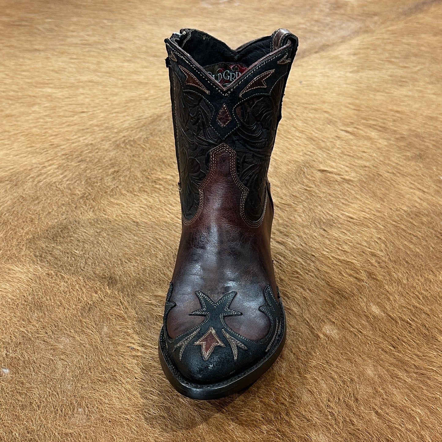 Giant Brown and Black Bootie by Old Gringo Cowboy Boots at Bourbon Cowgirl