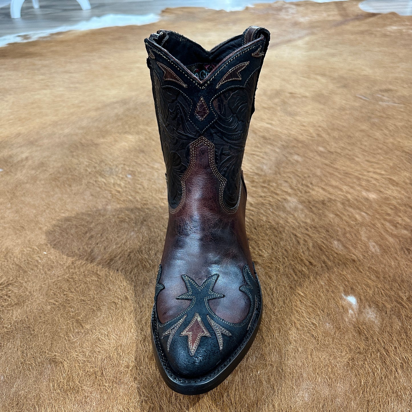 Giant Brown and Black Bootie by Old Gringo Cowboy Boots at Bourbon Cowgirl