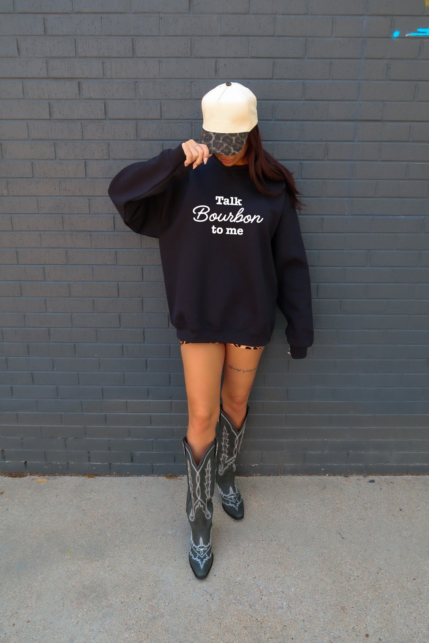 Talk Bourbon to Me Crewneck Sweatshirt