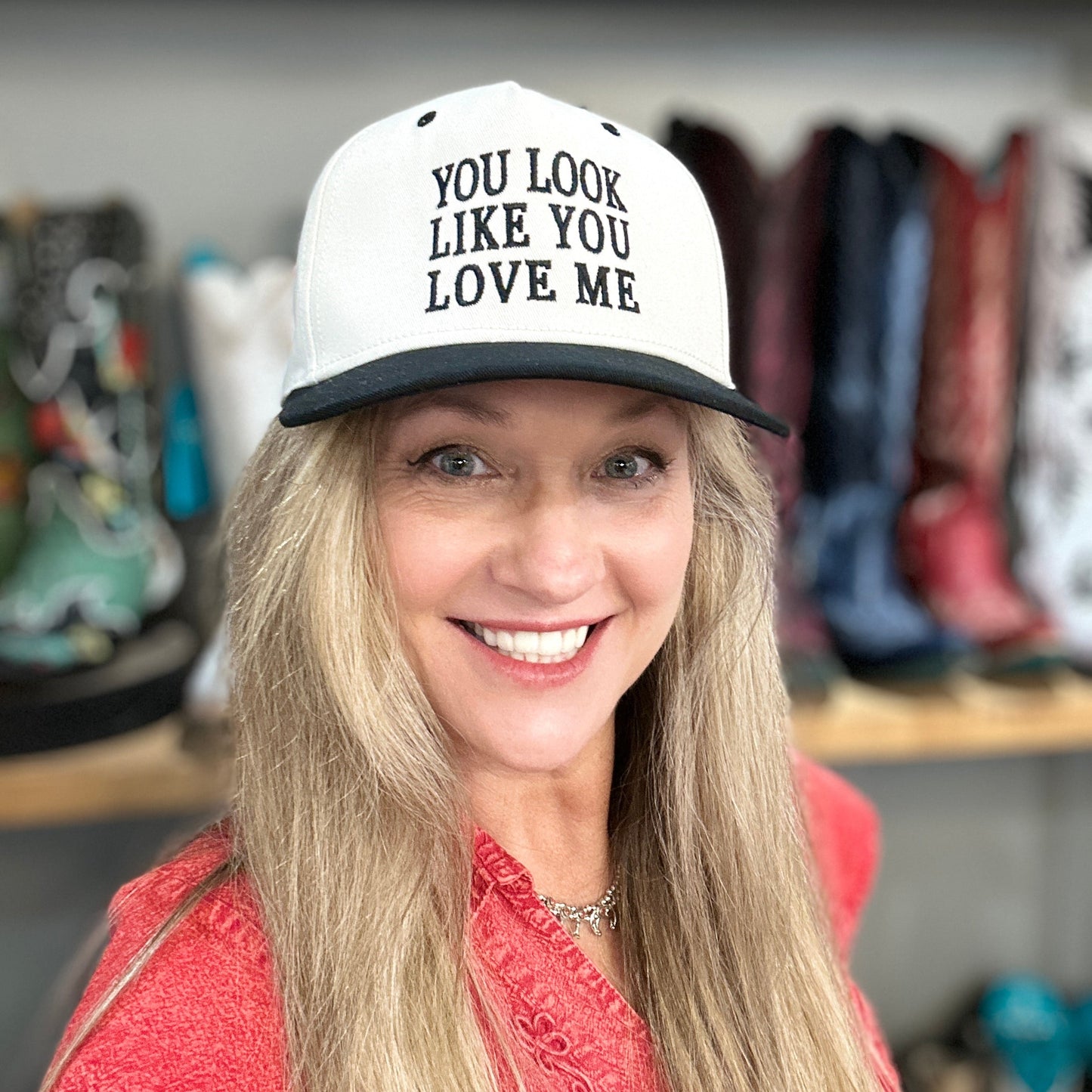 You Look Like You Love Me Snapback Trucker Hat