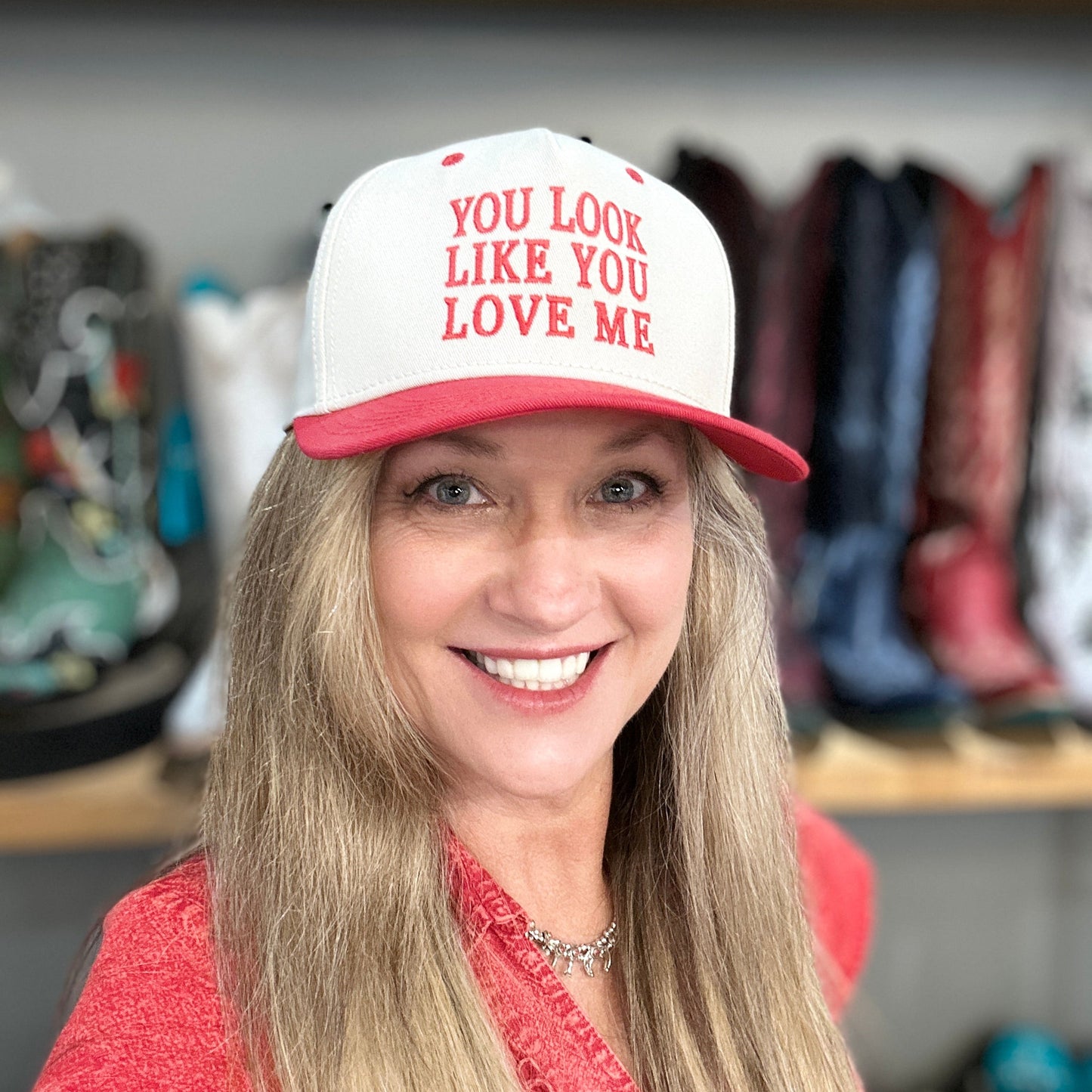 You Look Like You Love Me Snapback Trucker Hat