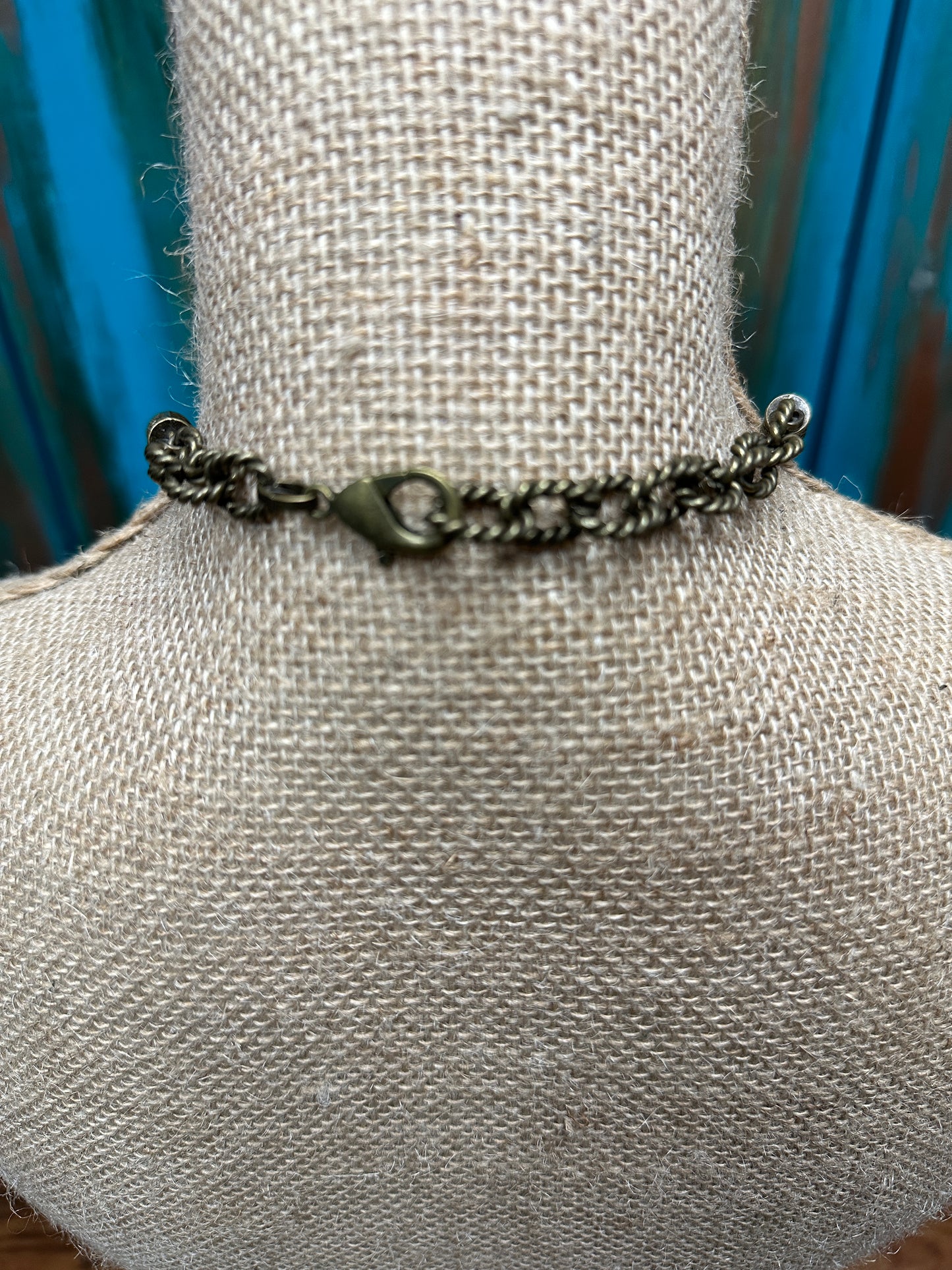Obsidian on Braided Leather Necklace- Amy Kaplan for Bourbon Cowgirl