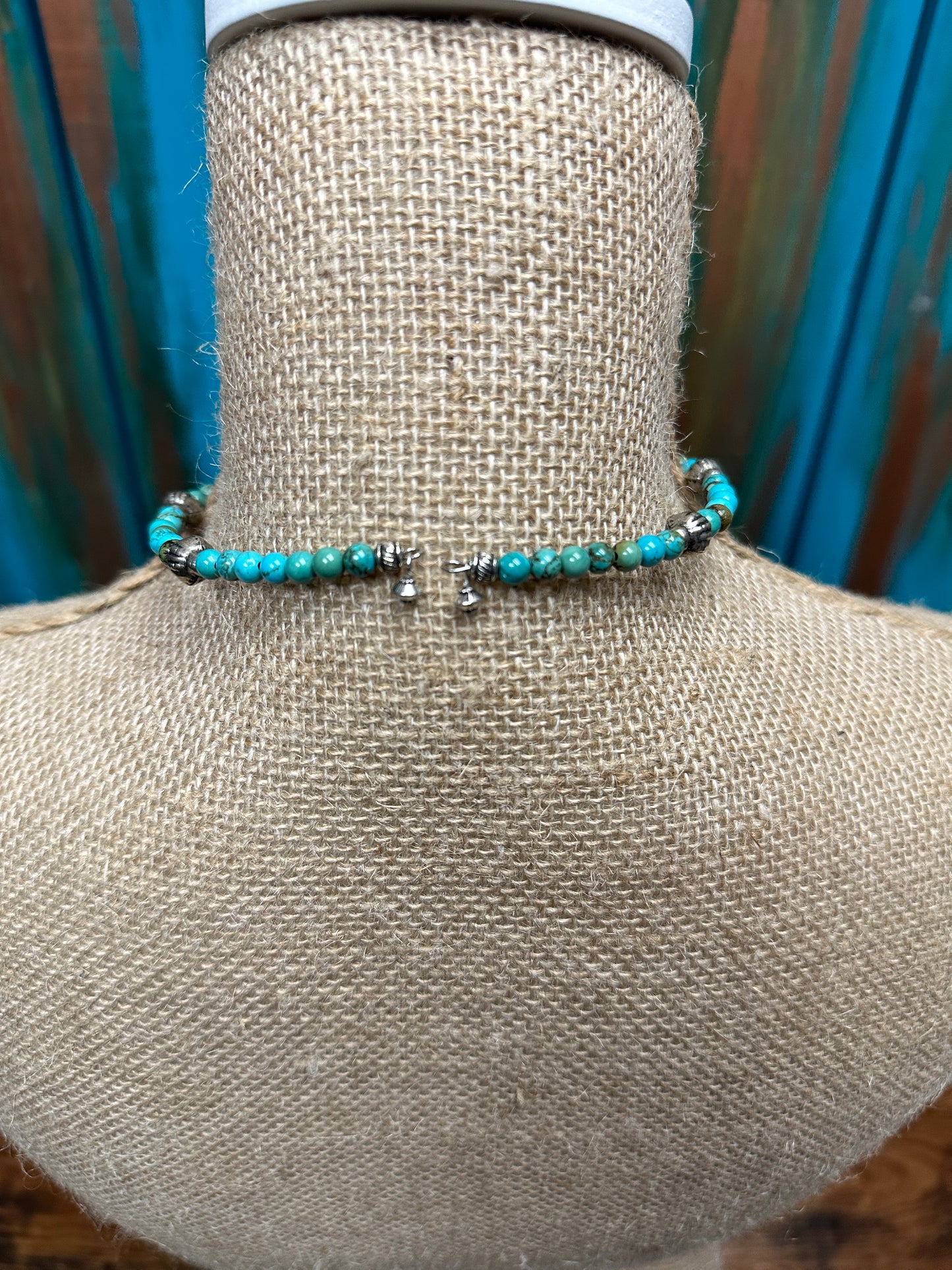 Turquoise Horse Hair Memory Necklace- Amy Kaplan for Bourbon Cowgirl